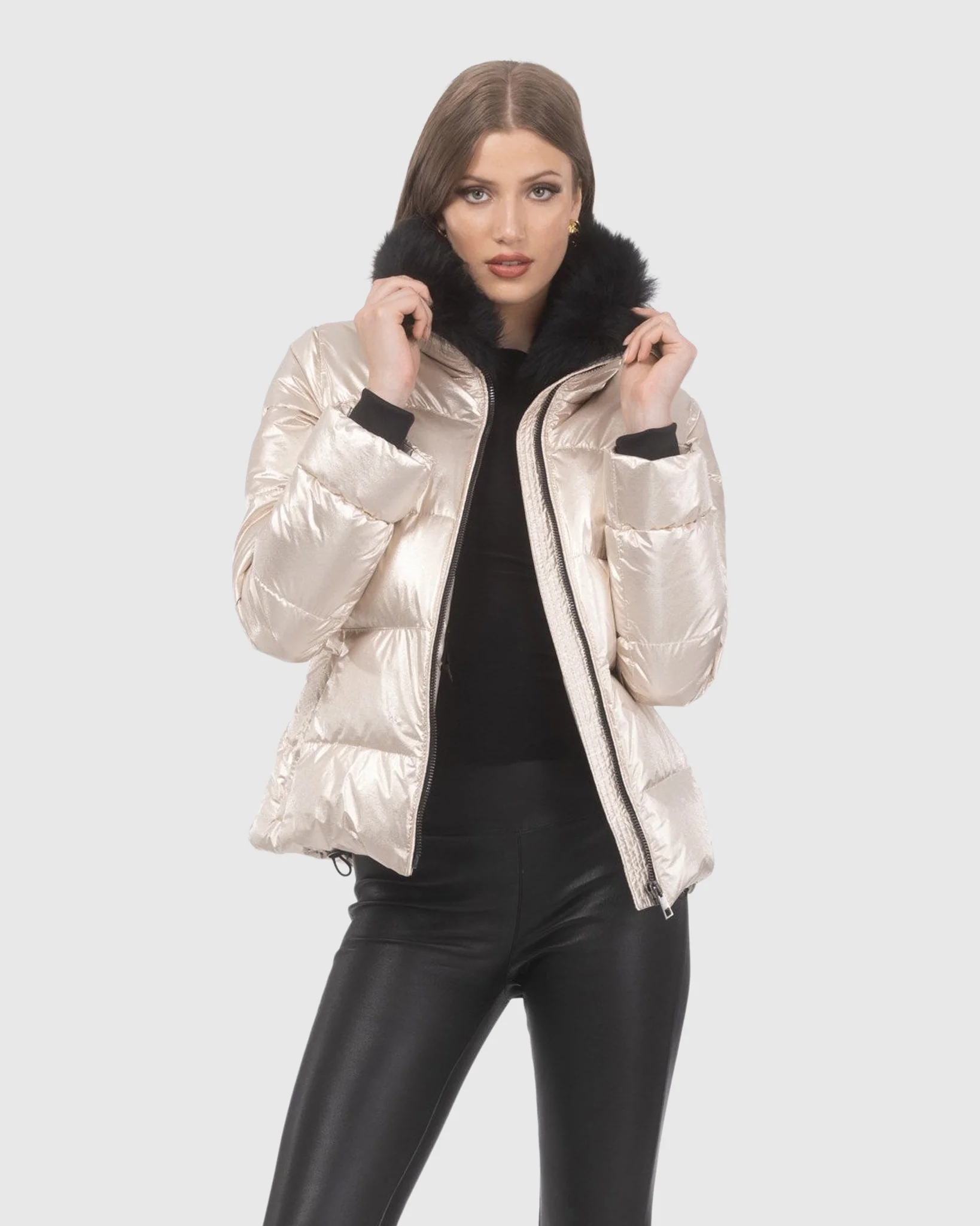 APRES-SKI JACKET WITH DETACHABLE TOSCANA LAMB COLLAR - Image 2