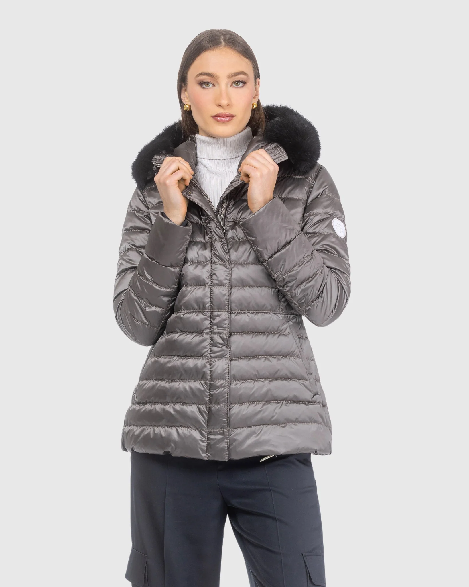 APRES-SKI JACKET WITH DETACHABLE TOSCANA LAMB HOOD TRIM - Image 7