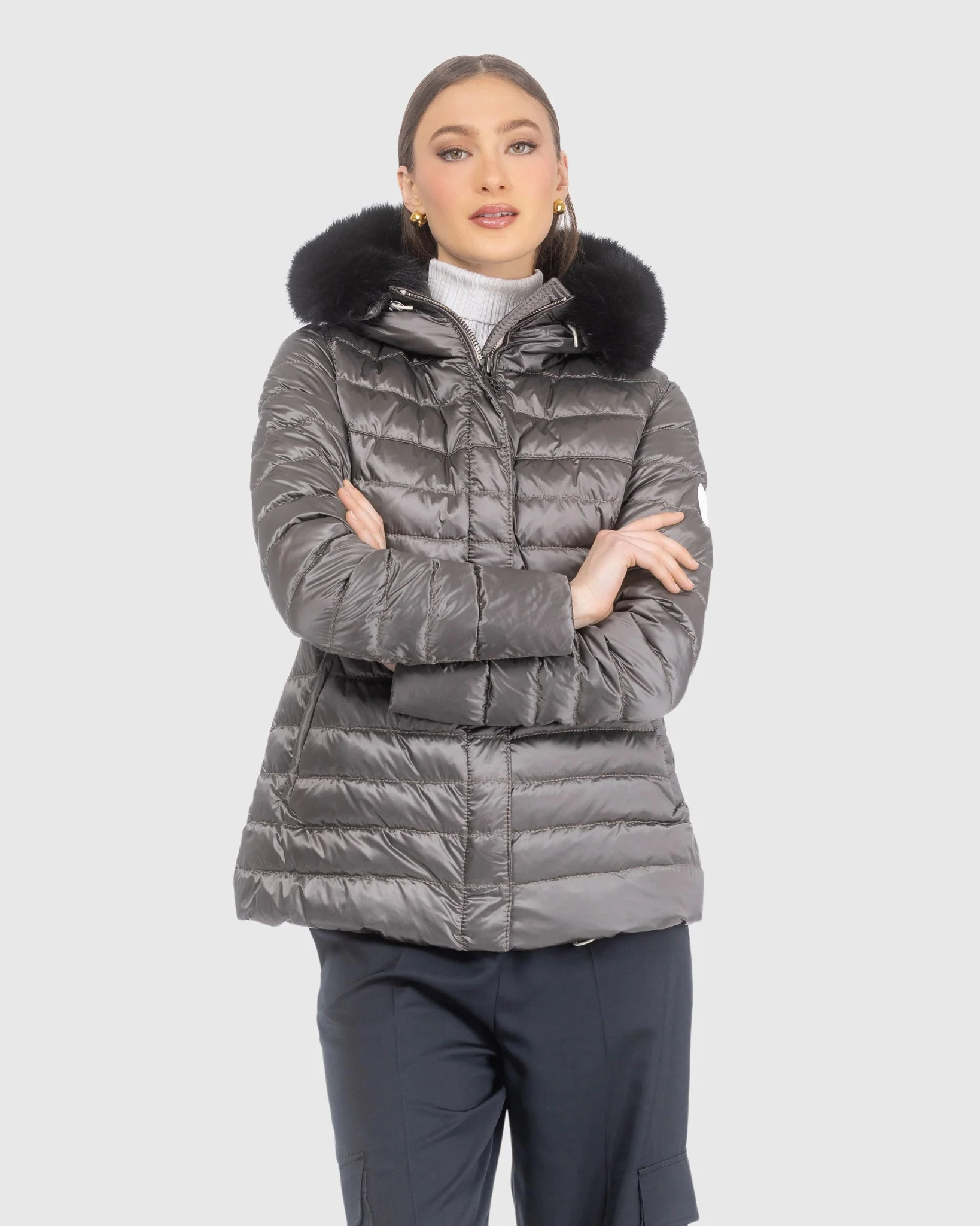 APRES-SKI JACKET WITH DETACHABLE TOSCANA LAMB HOOD TRIM - Image 9