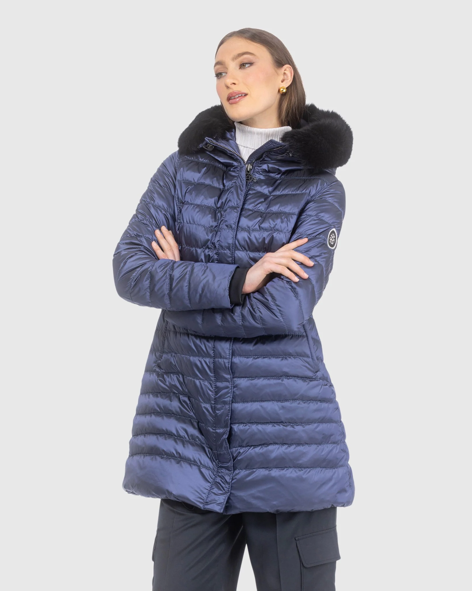 APRES-SKI JACKET WITH DETACHABLE TOSCANA LAMB HOOD TRIM - Image 10