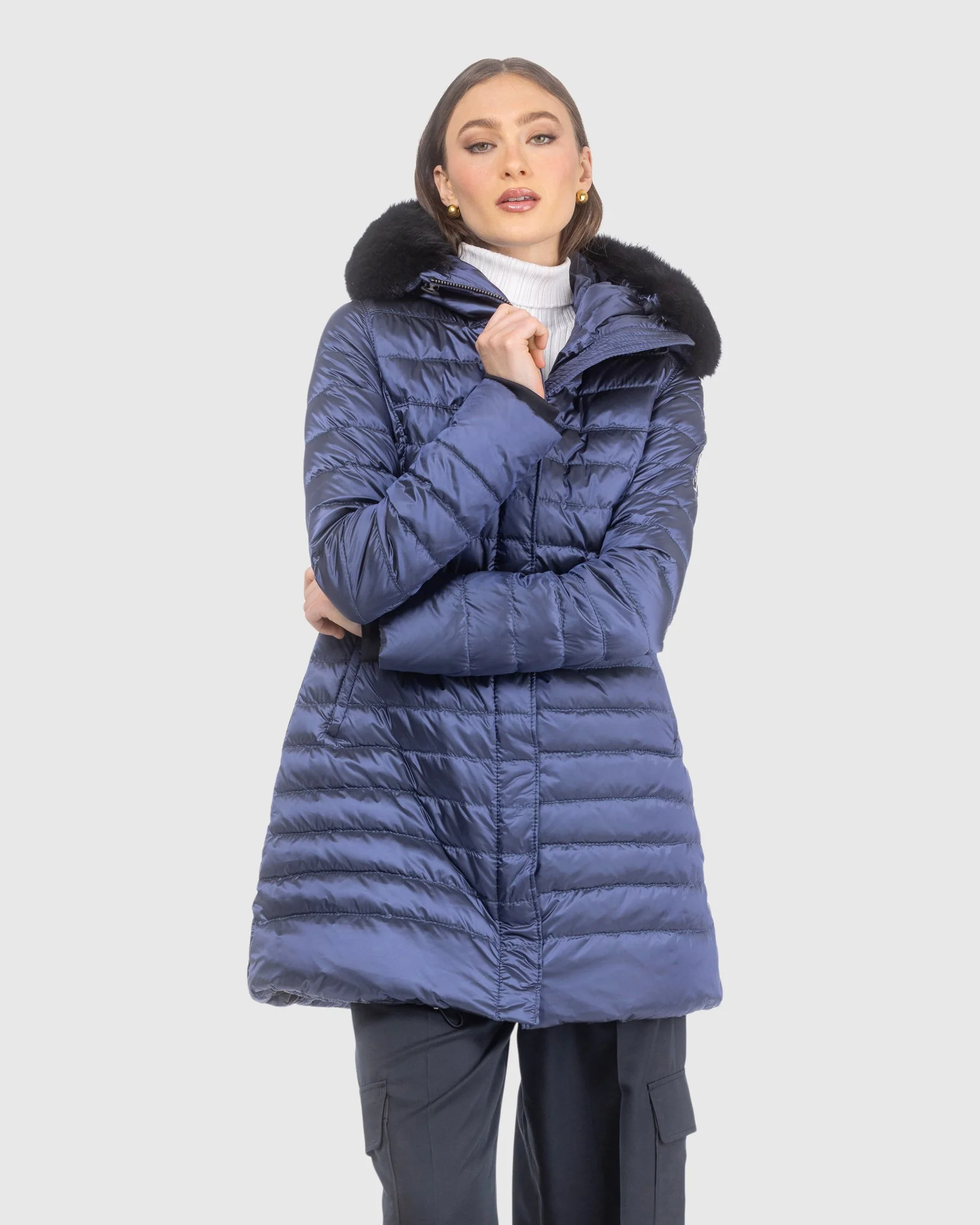 APRES-SKI JACKET WITH DETACHABLE TOSCANA LAMB HOOD TRIM - Image 13