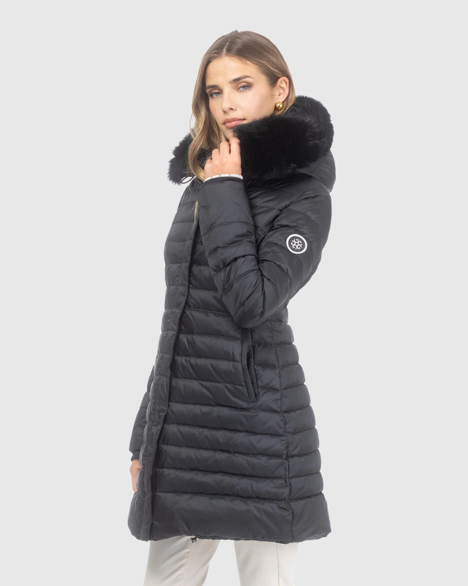 APRES-SKI JACKET WITH DETACHABLE TOSCANA LAMB HOOD TRIM - Image 3