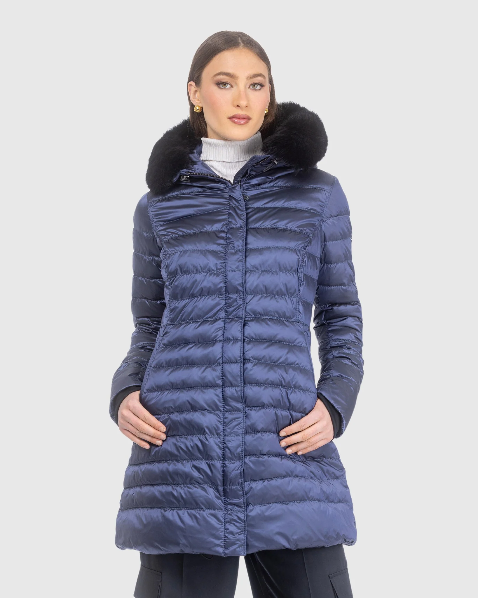 APRES-SKI JACKET WITH DETACHABLE TOSCANA LAMB HOOD TRIM - Image 8