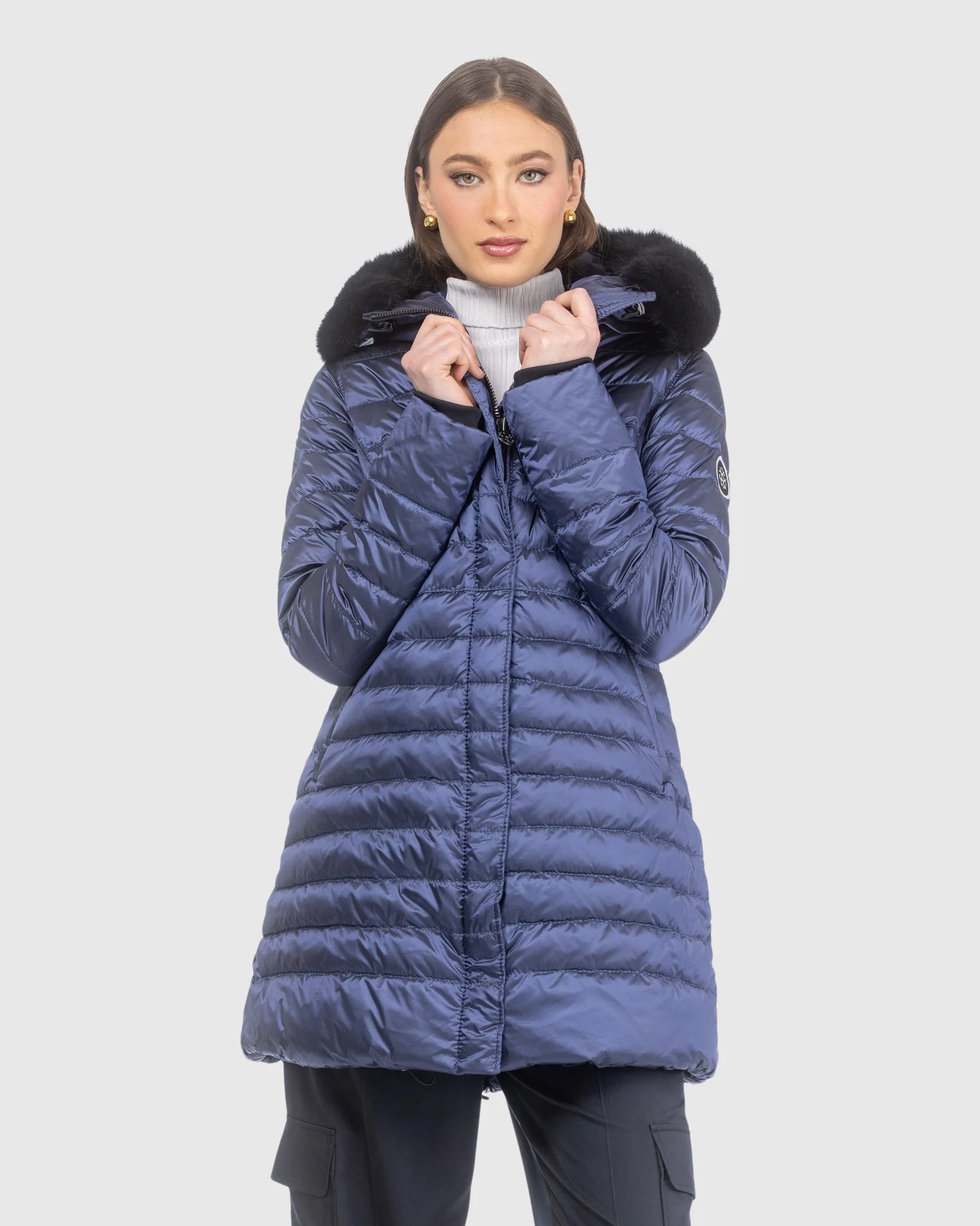 APRES-SKI JACKET WITH DETACHABLE TOSCANA LAMB HOOD TRIM - Image 9