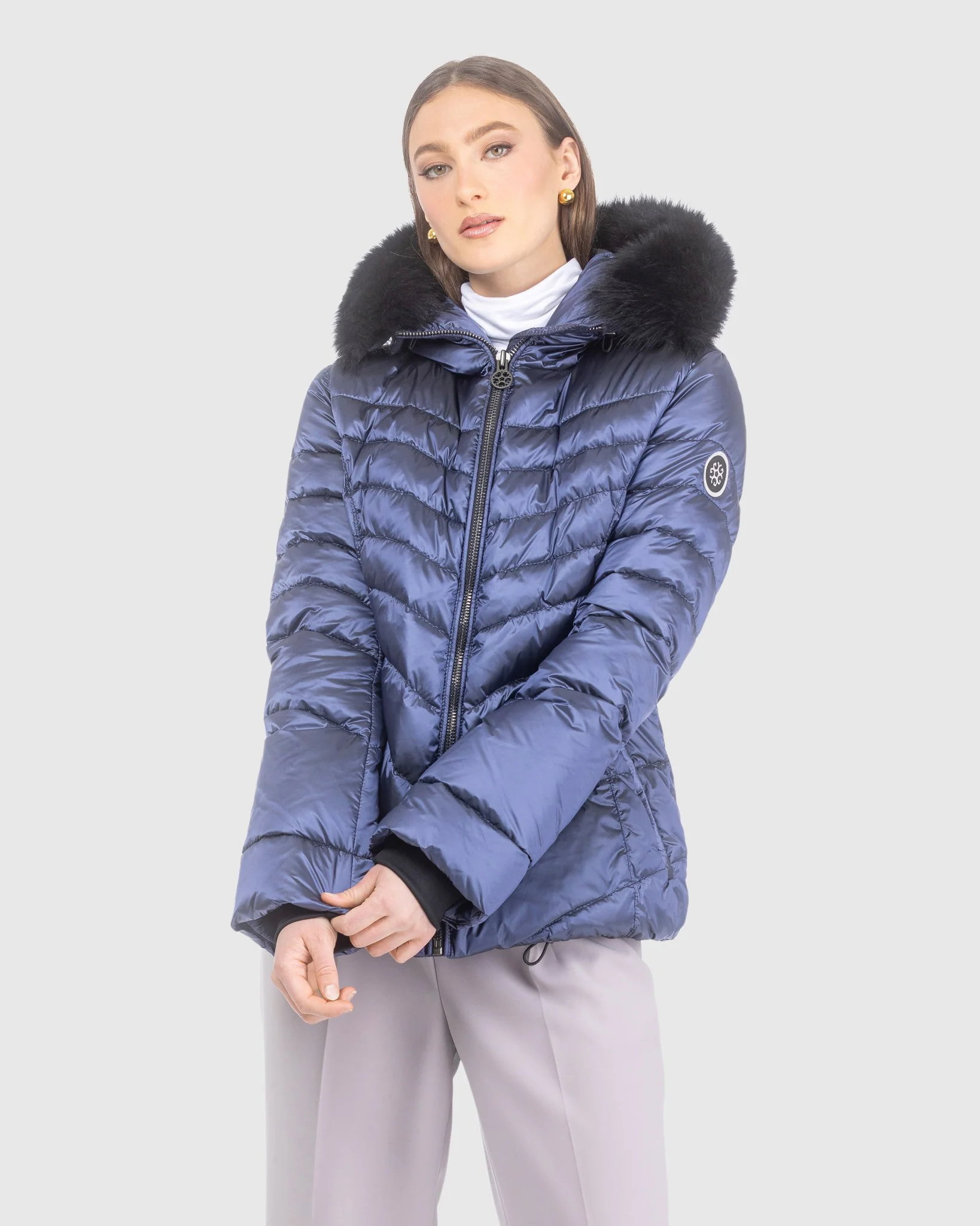 APRES-SKI JACKET WITH DETACHABLE TOSCANA LAMB HOOD TRIM - Image 16
