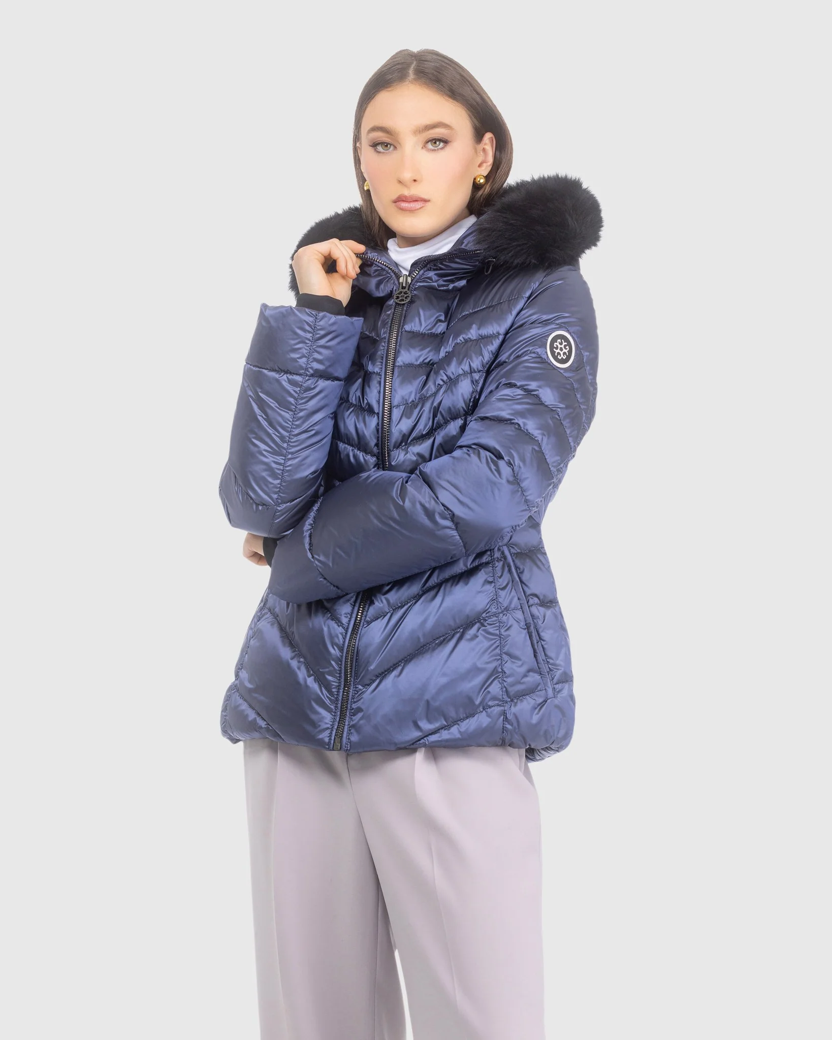 APRES-SKI JACKET WITH DETACHABLE TOSCANA LAMB HOOD TRIM - Image 17