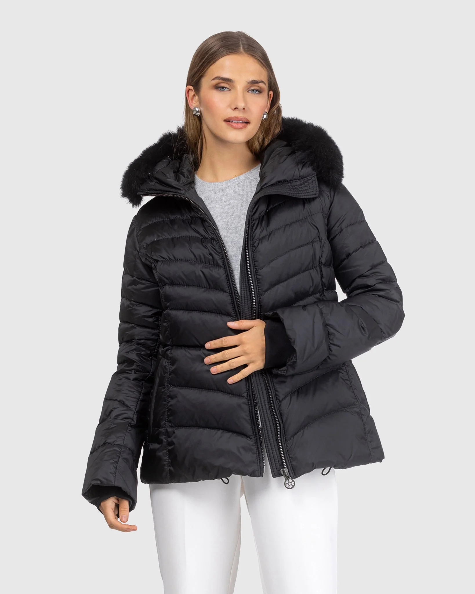 APRES-SKI JACKET WITH DETACHABLE TOSCANA LAMB HOOD TRIM - Image 6