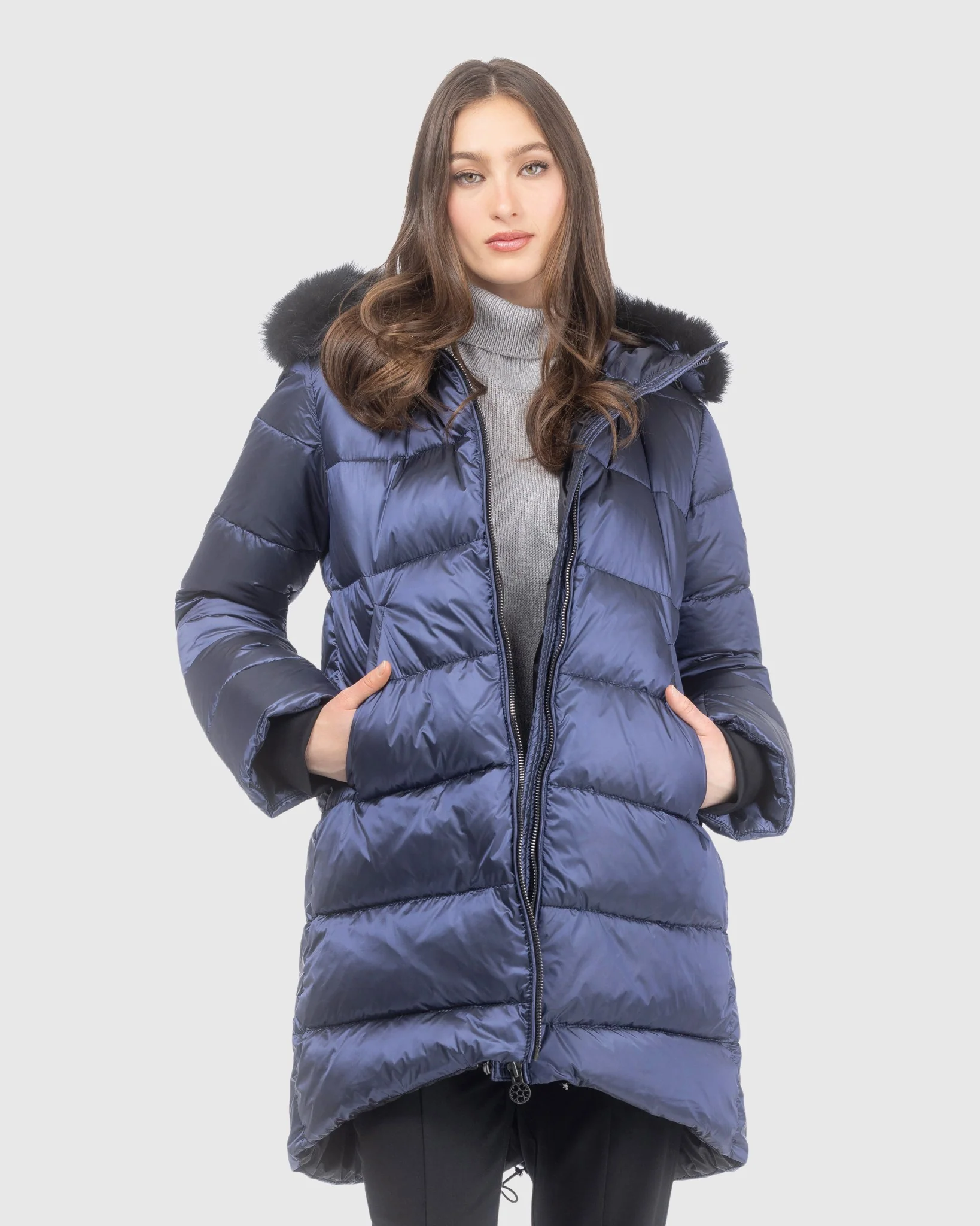 APRES-SKI JACKET WITH DETACHABLE TOSCANA LAMB HOOD TRIM - Image 19