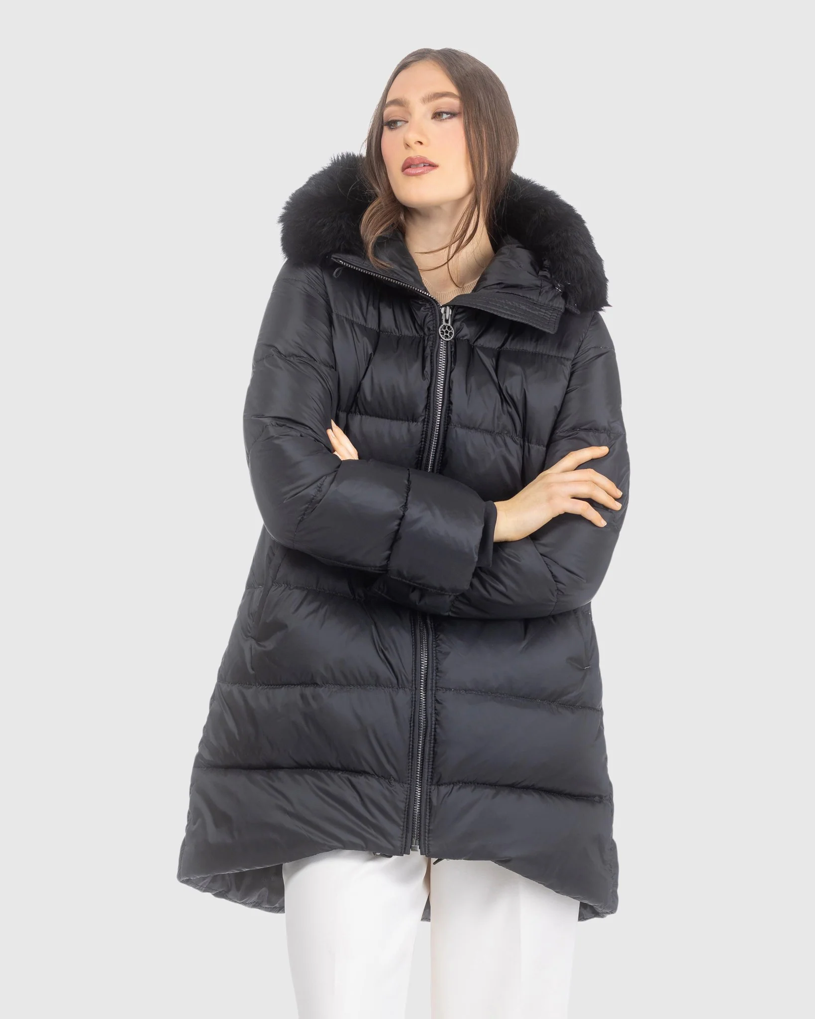 APRES-SKI JACKET WITH DETACHABLE TOSCANA LAMB HOOD TRIM - Image 9