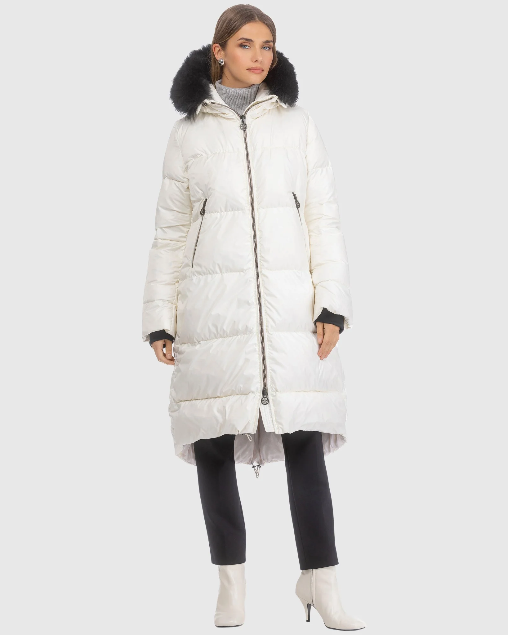 APRES-SKI JACKET WITH DETACHABLE TOSCANA LAMB HOOD TRIM - Image 8
