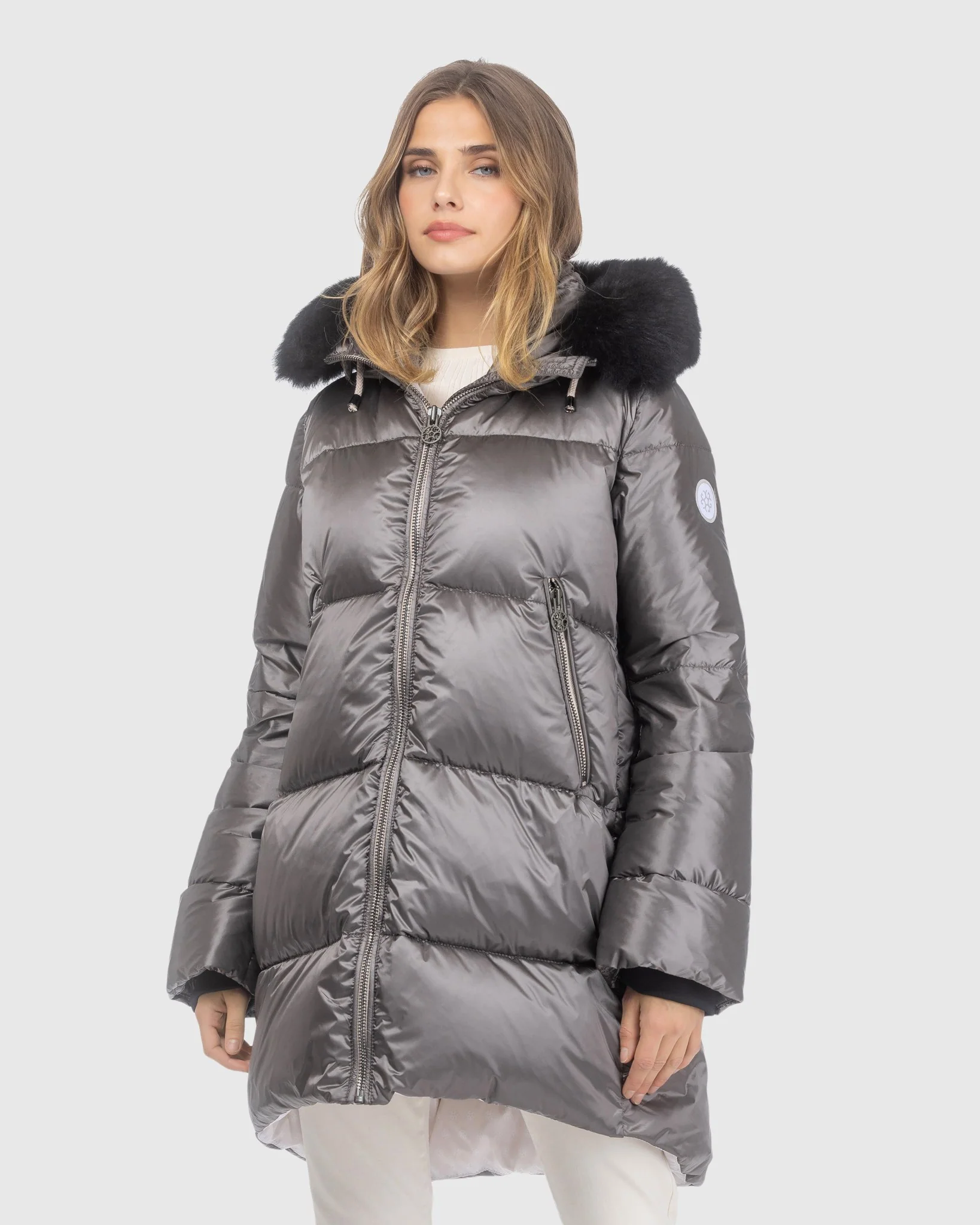 APRES-SKI JACKET WITH DETACHABLE TOSCANA LAMB HOOD TRIM - Image 12