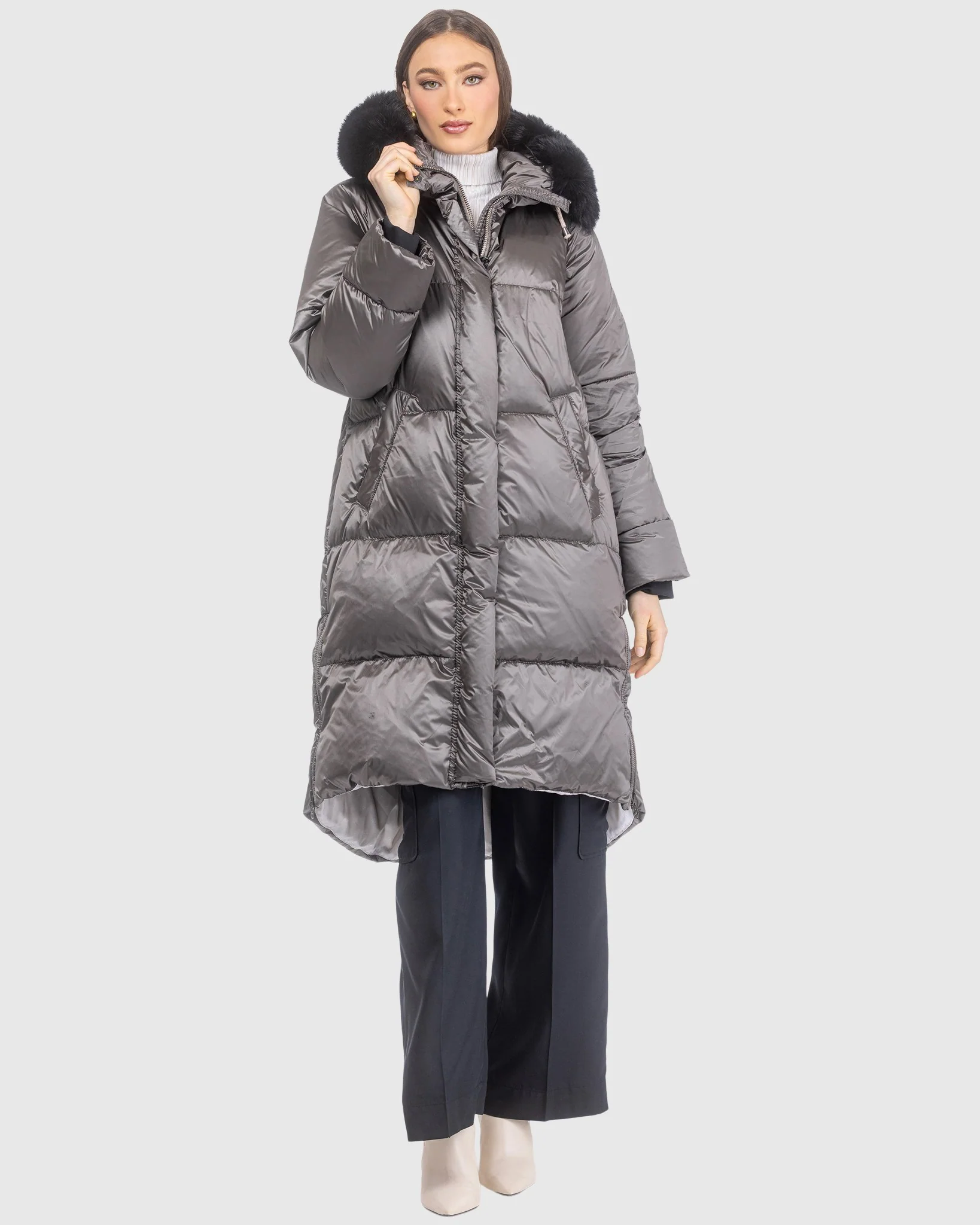APRES-SKI JACKET WITH DETACHABLE TOSCANA LAMB HOOD TRIM - Image 10