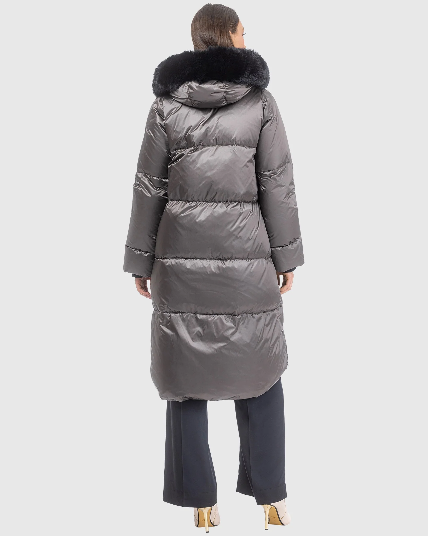 APRES-SKI JACKET WITH DETACHABLE TOSCANA LAMB HOOD TRIM - Image 14