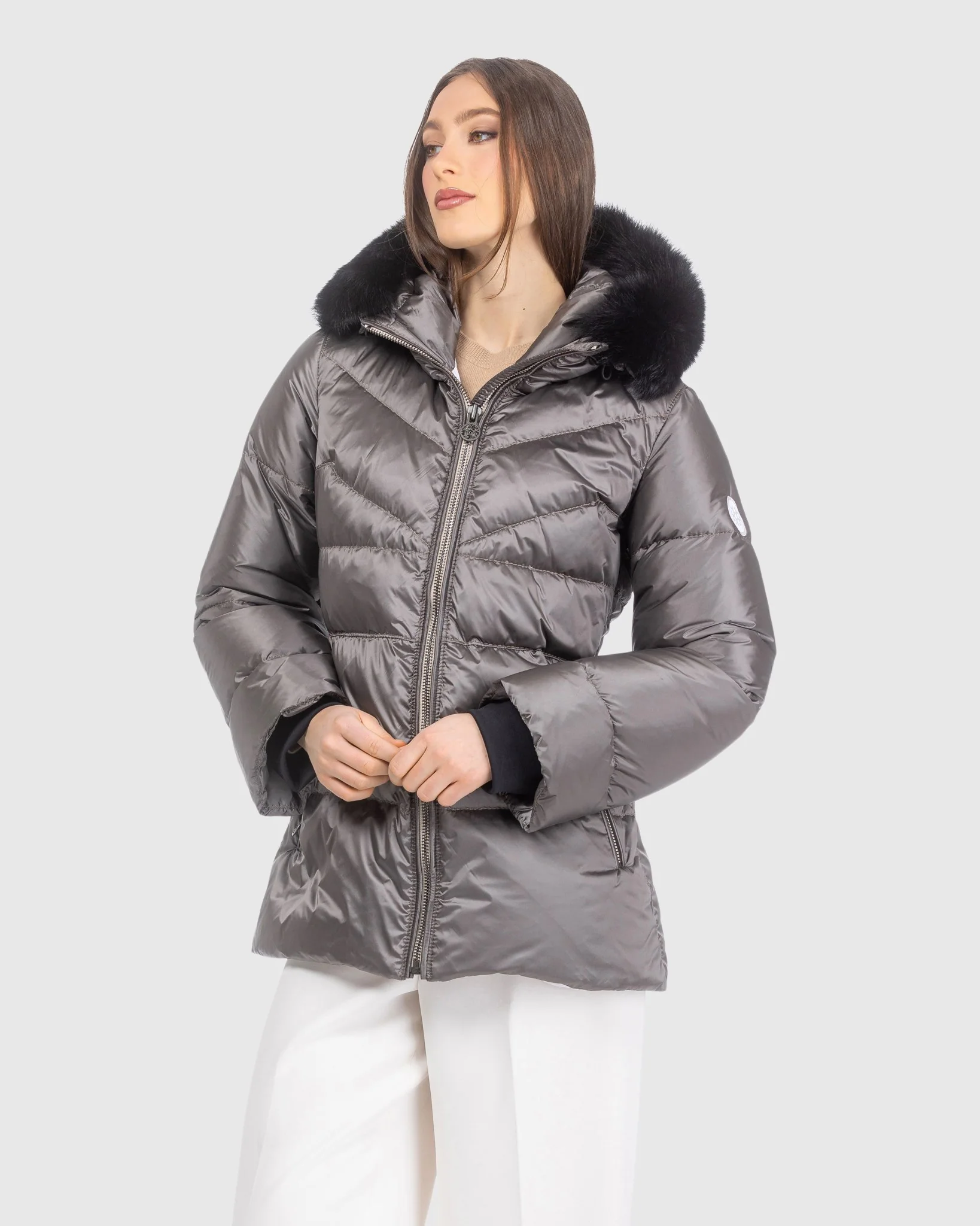APRES-SKI JACKET WITH DETACHABLE TOSCANA LAMB HOOD TRIM - Image 18
