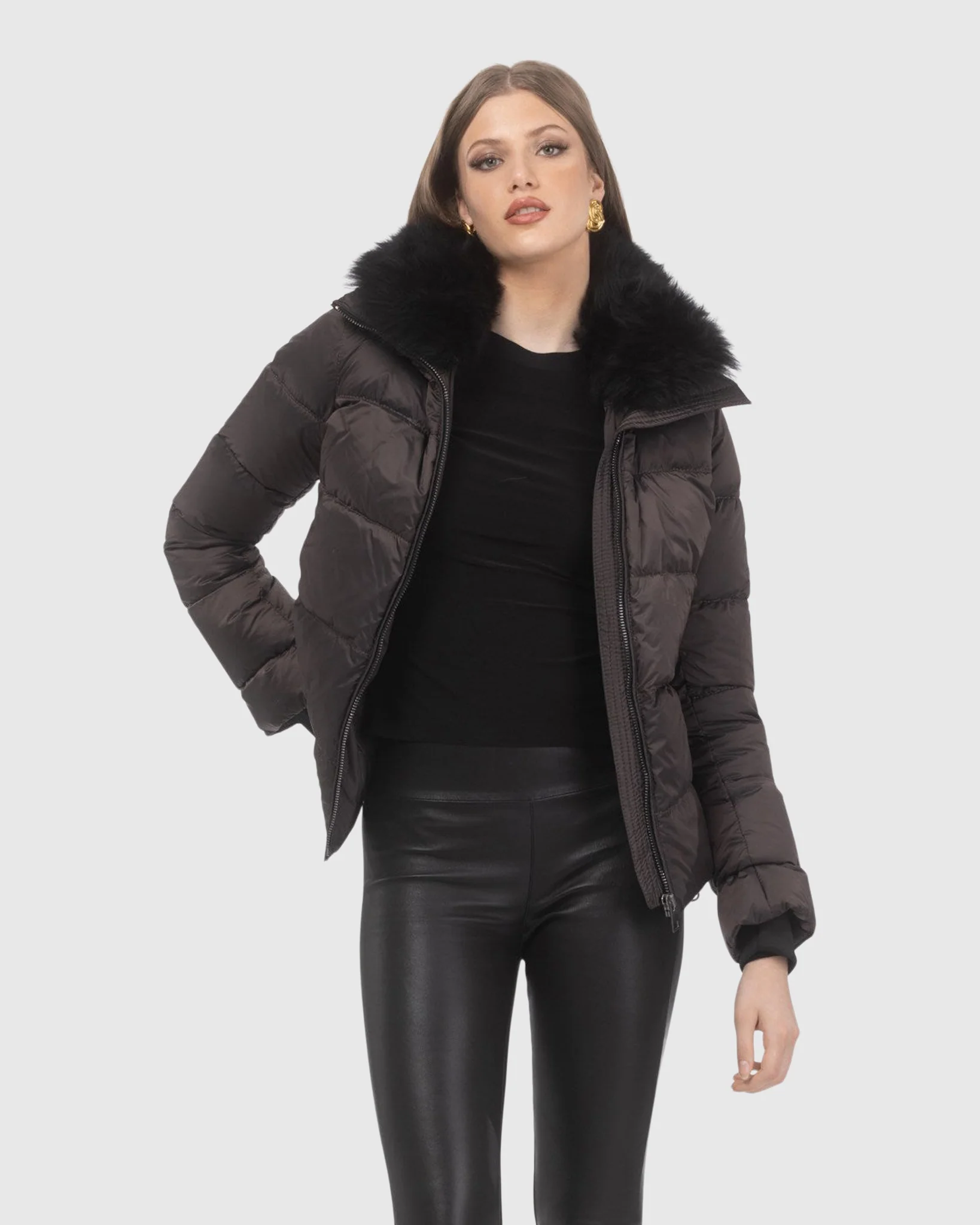 Après-Ski Jacket With Detachable Toscana Shearling Lamb Collar - Image 10