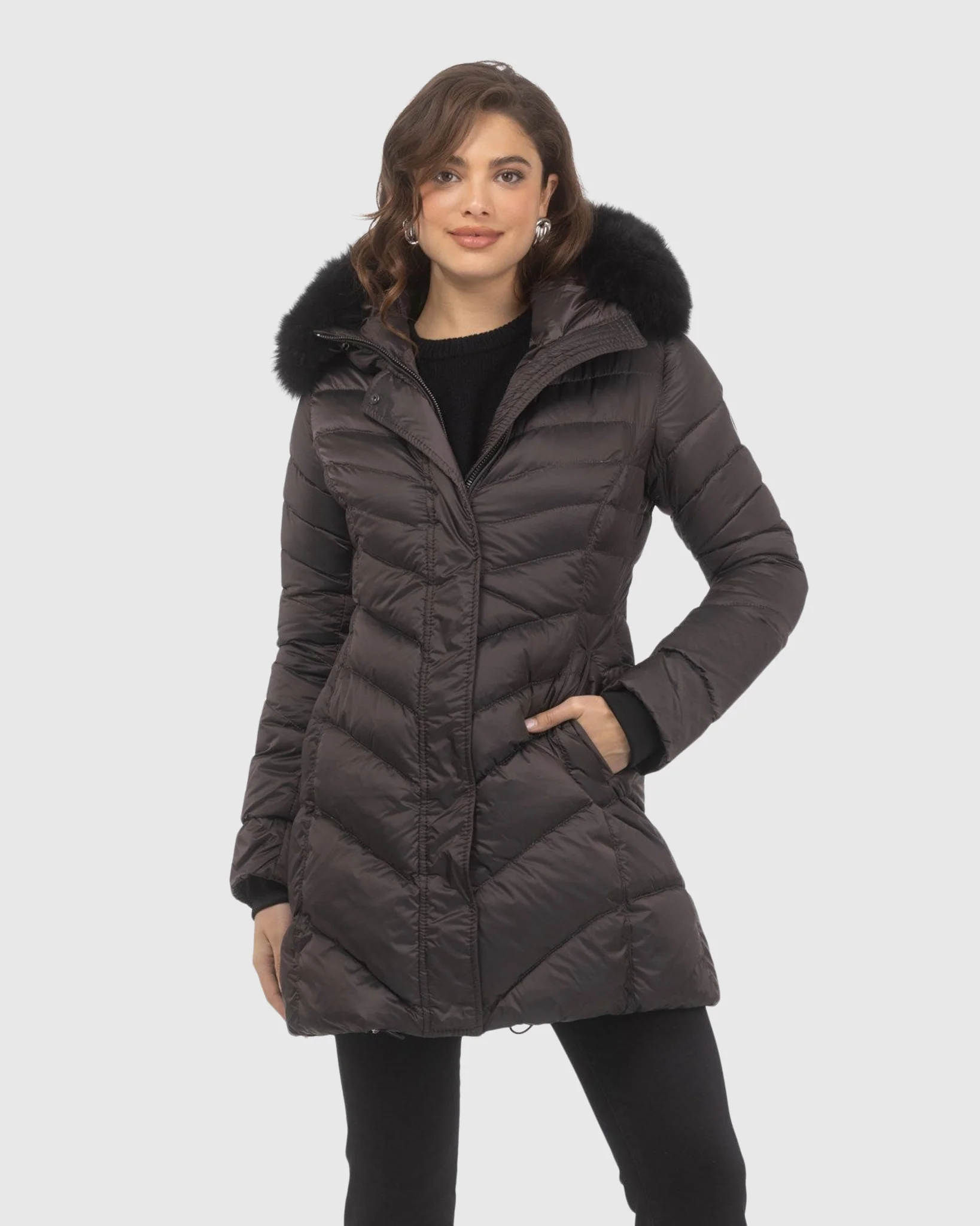 Après-Ski Jacket With Detachable Toscana Shearling Lamb Hood Trim - Image 7