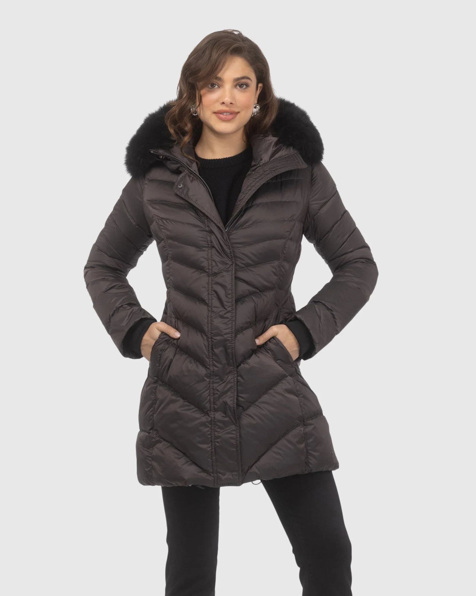 Après-Ski Jacket With Detachable Toscana Shearling Lamb Hood Trim - Image 8
