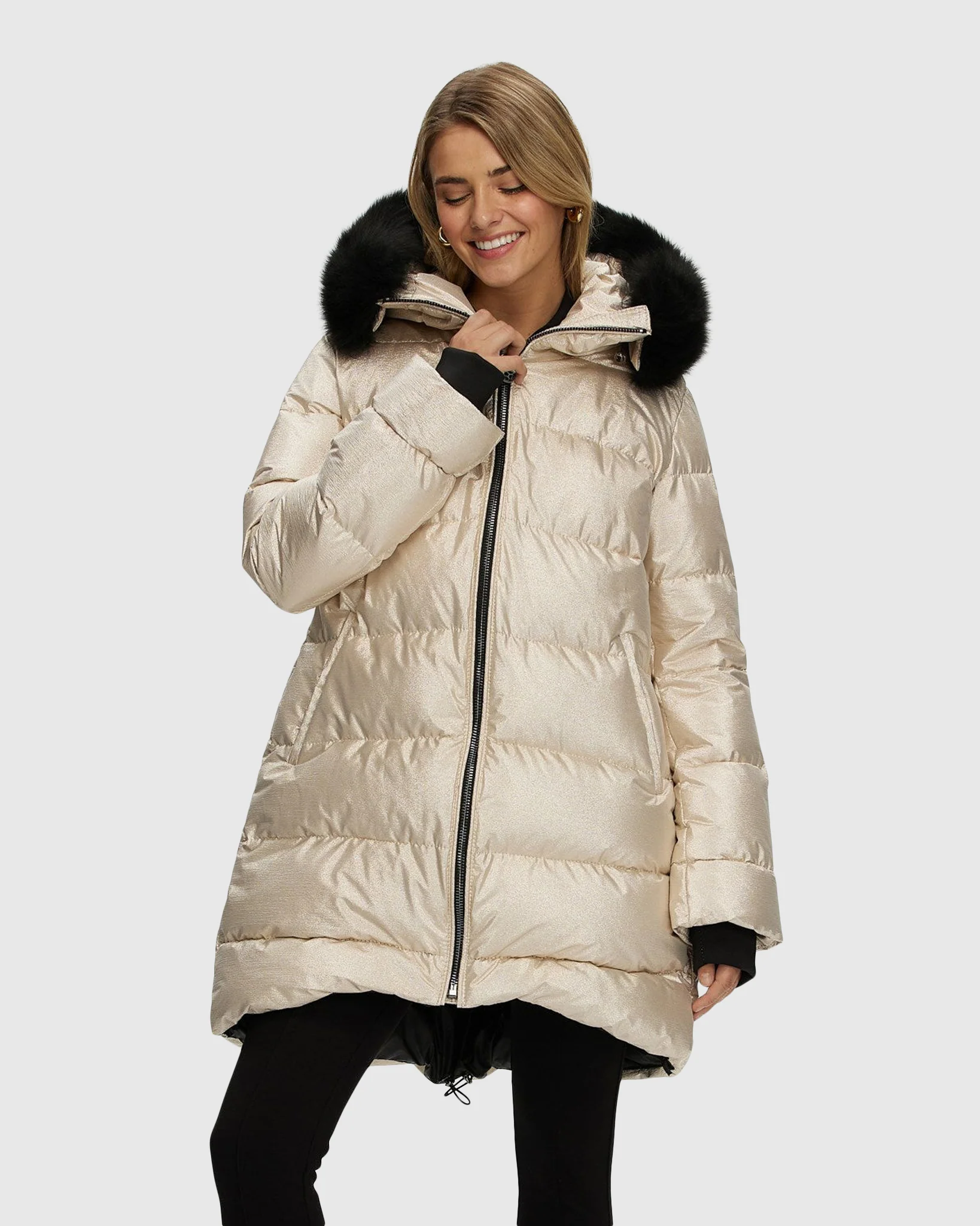 Après-Ski Jacket With Detachable Toscana Shearling Lamb Hood Trim - Image 3