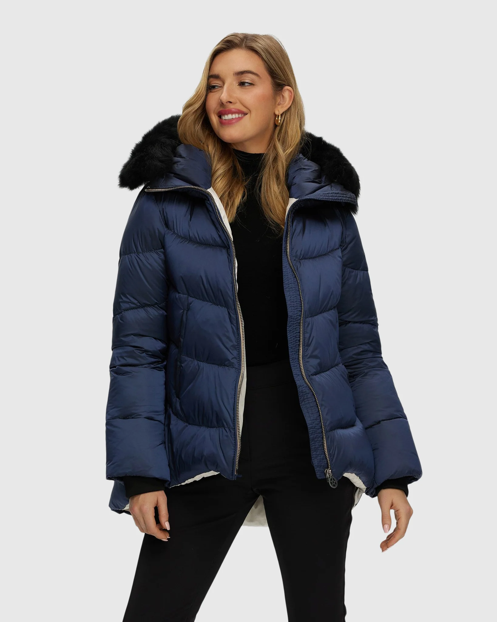 Après-Ski Jacket With Detachable Toscana Shearling Lamb Hood Trim - Image 24