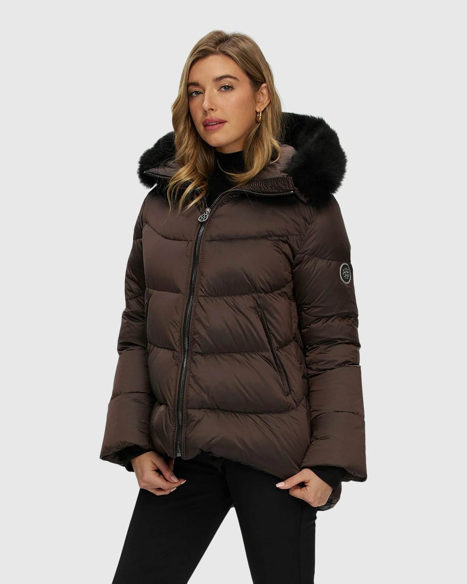 Après-Ski Jacket With Detachable Toscana Shearling Lamb Hood Trim - Image 3