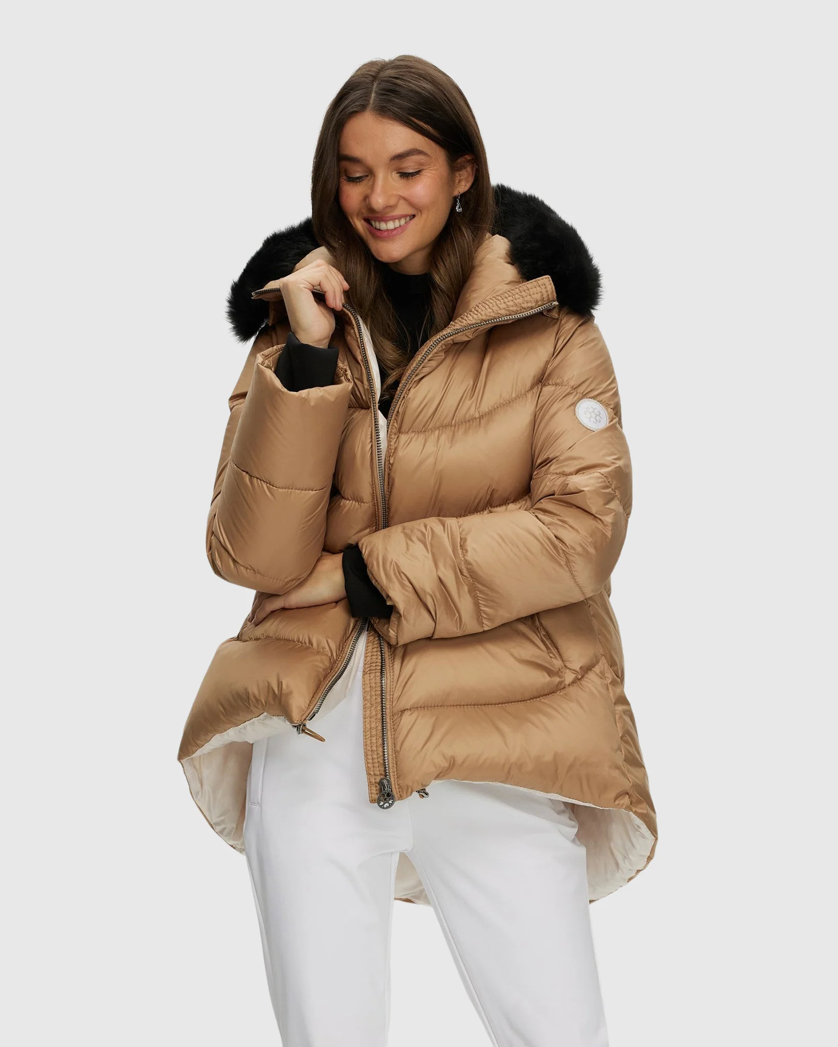 Après-Ski Jacket With Detachable Toscana Shearling Lamb Hood Trim - Image 31