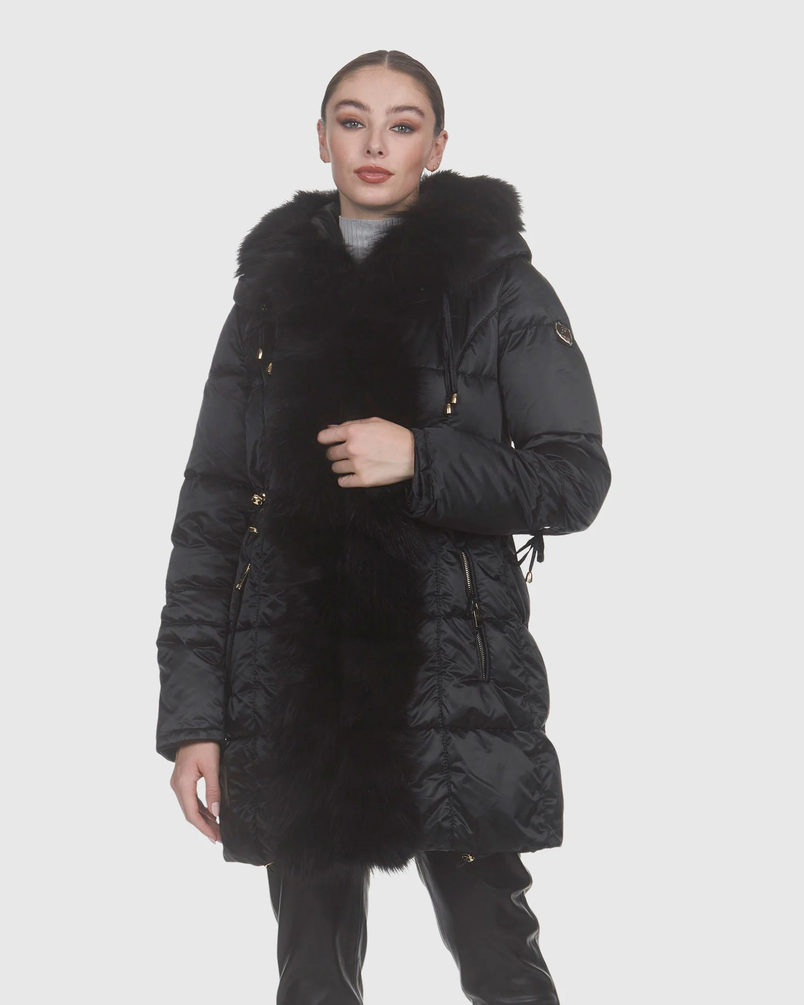 Apres-Ski Parka With Toscana Lamb Sections Tuxedo