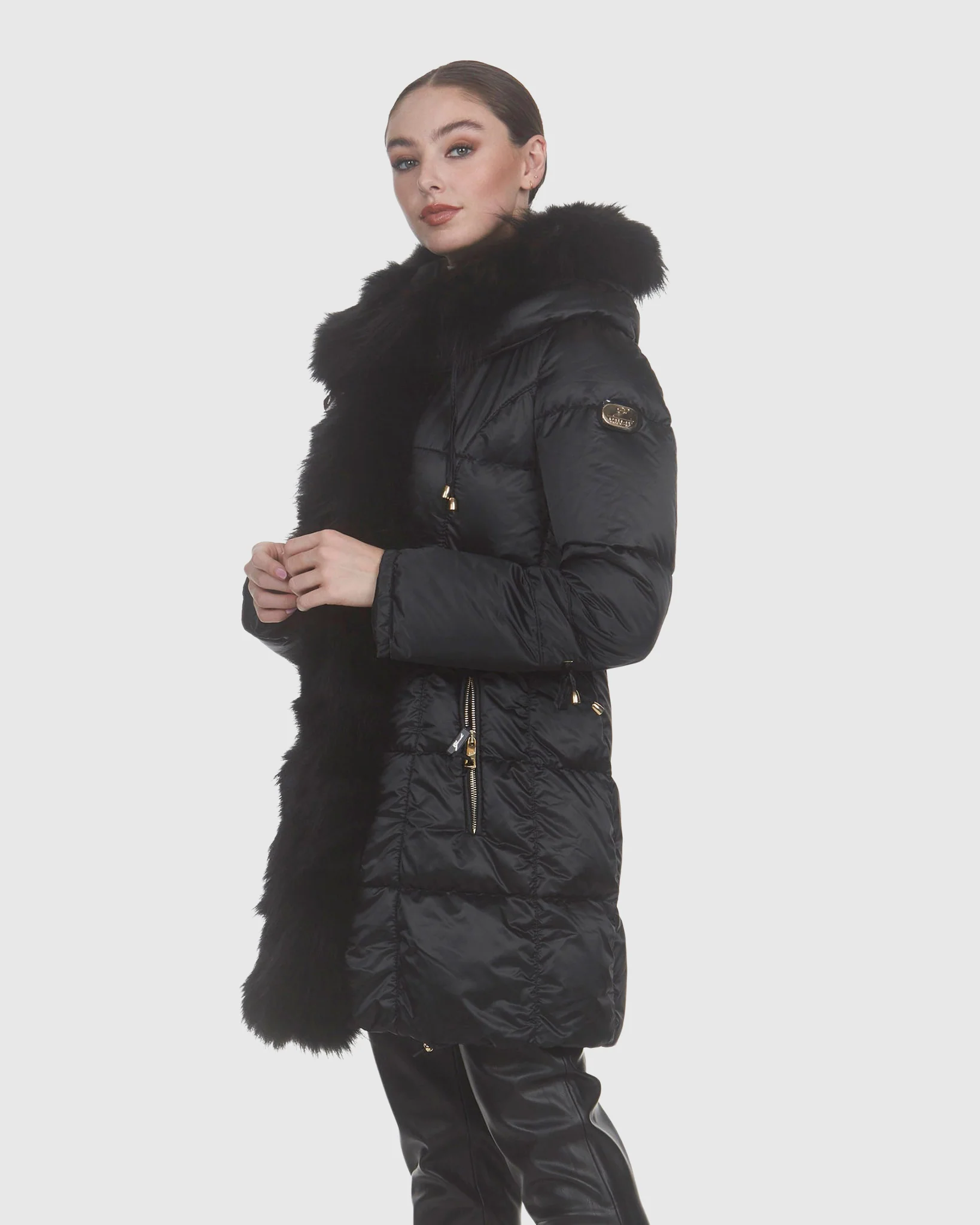 Apres-Ski Parka With Toscana Lamb Sections Tuxedo - Image 2