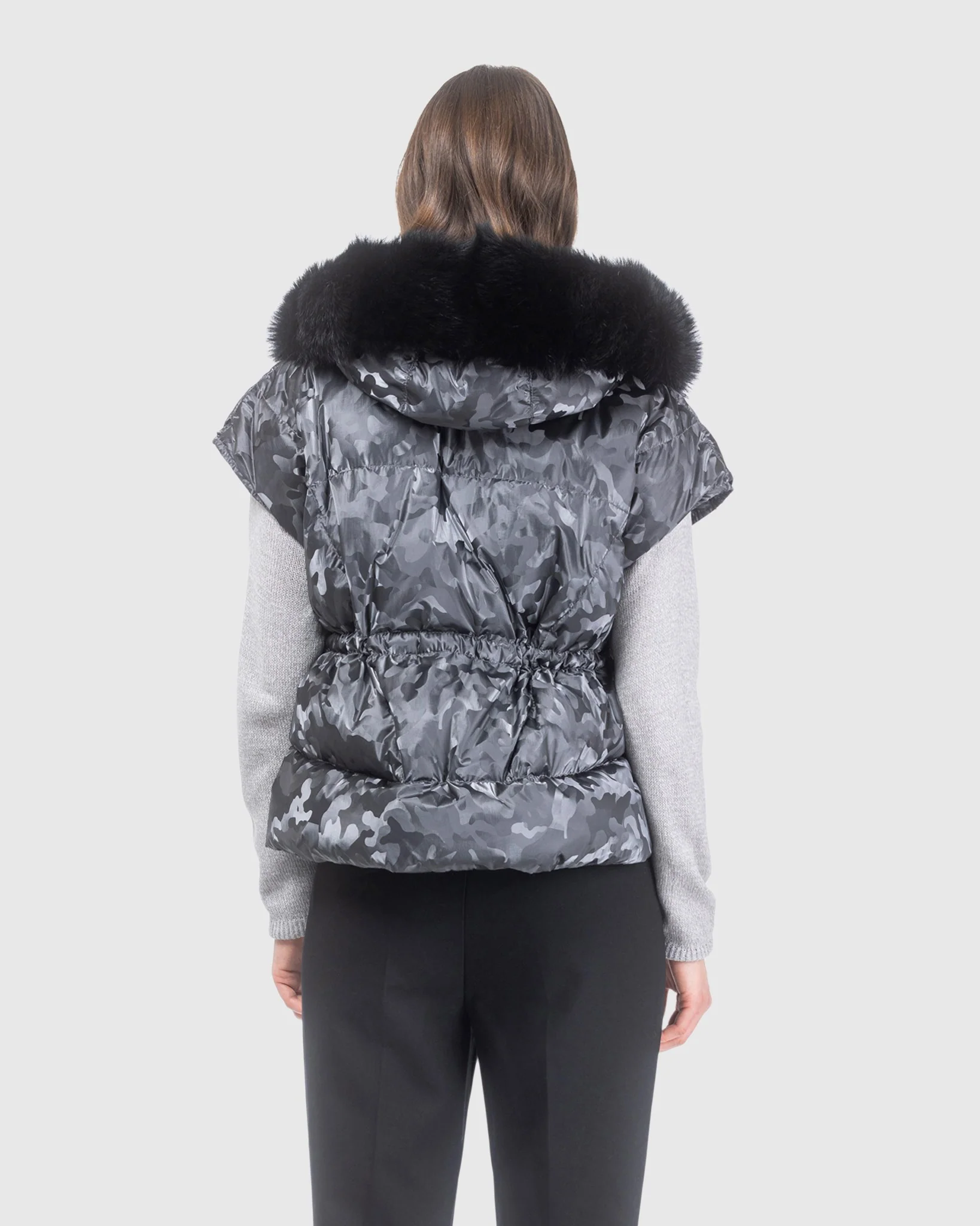 Apres-Ski Vest With Detachable Toscana Lamb Hood Trim - Image 6
