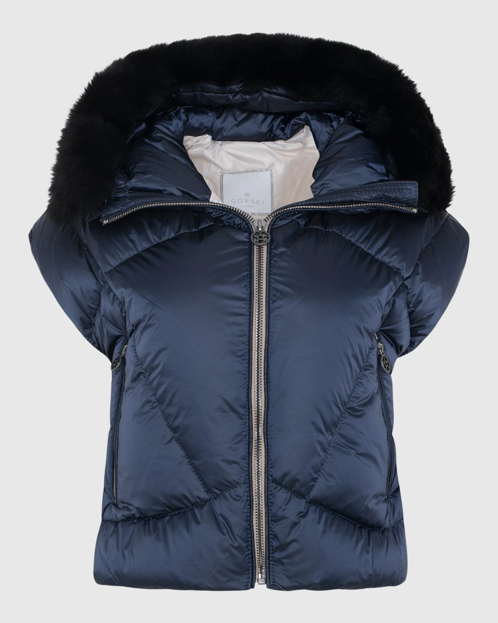 Après-Ski Vest With Detachable Toscana Shearling Lamb Hood Trim - Image 14