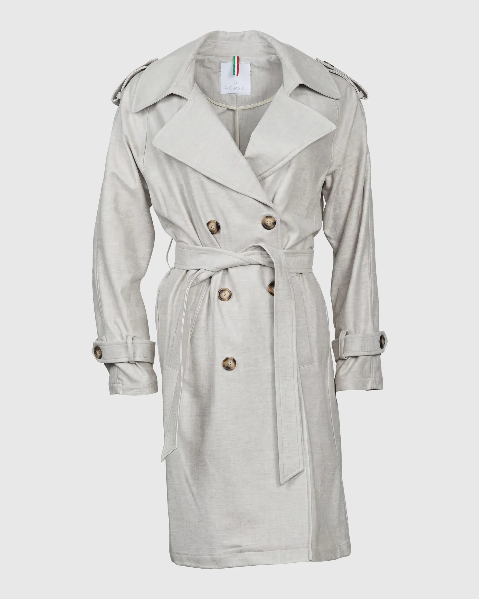 BELTED TRENCH COAT CRAFTED WITH VITALE BARBERIS WOOL - Image 12