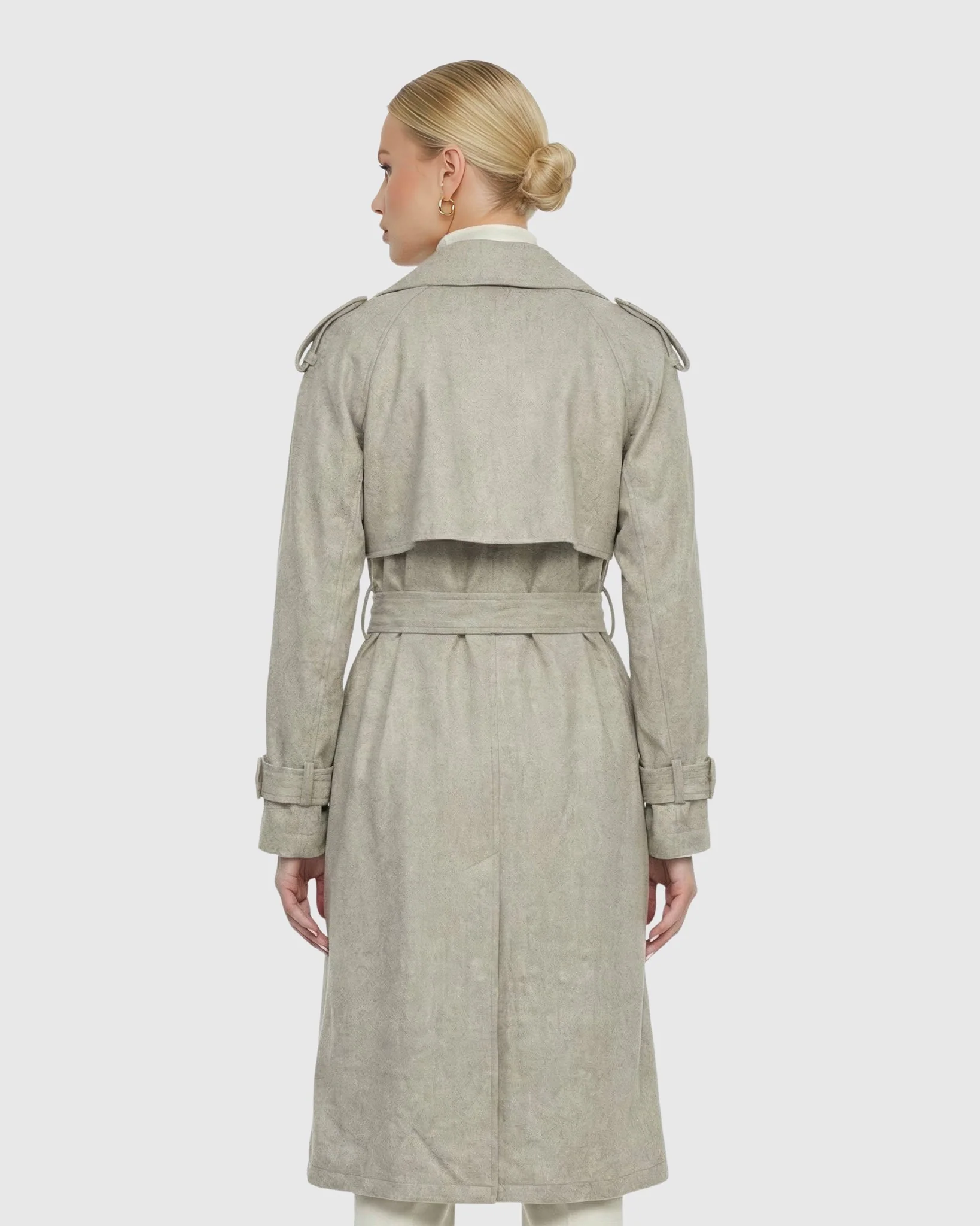 BELTED TRENCH COAT CRAFTED WITH VITALE BARBERIS WOOL - Image 15