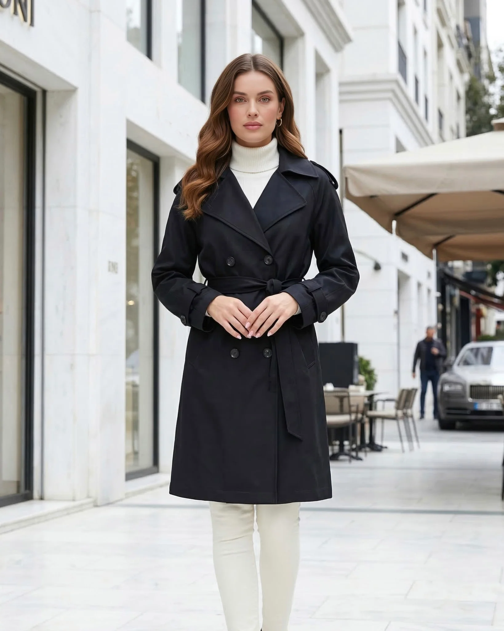 BELTED TRENCH COAT CRAFTED WITH VITALE BARBERIS WOOL - Image 18