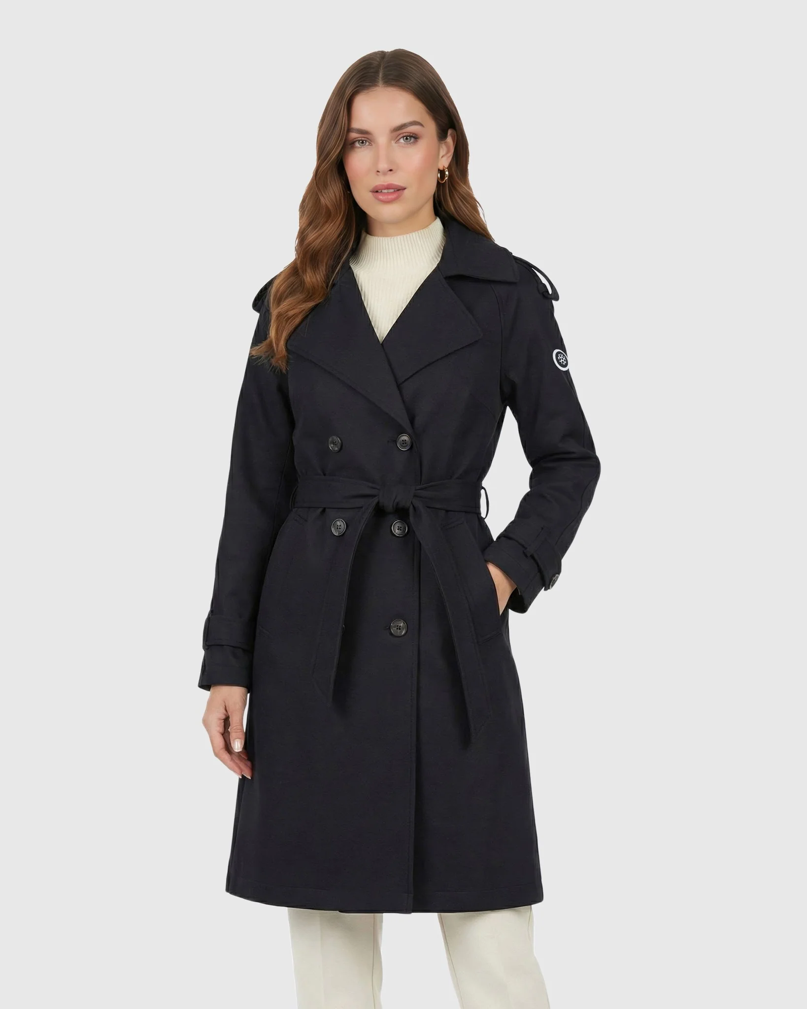 BELTED TRENCH COAT CRAFTED WITH VITALE BARBERIS WOOL - Image 4