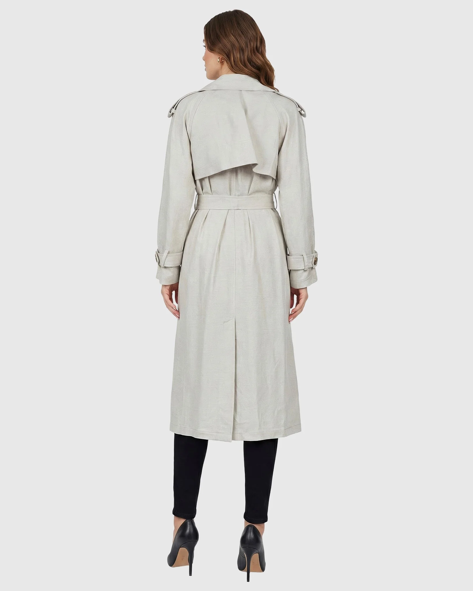 BELTED TRENCH COAT CRAFTED WITH VITALE BARBERIS WOOL - Image 10