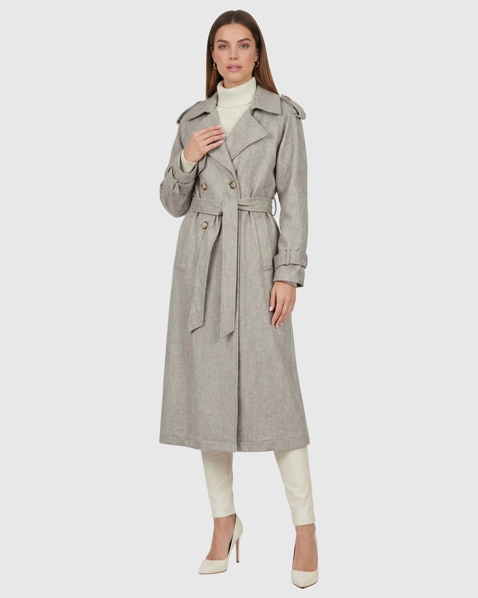 BELTED TRENCH COAT CRAFTED WITH VITALE BARBERIS WOOL - Image 13