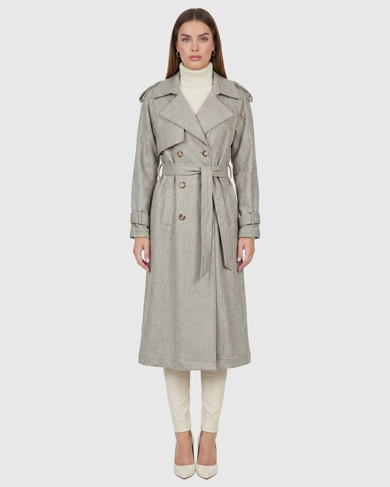 BELTED TRENCH COAT CRAFTED WITH VITALE BARBERIS WOOL - Image 14