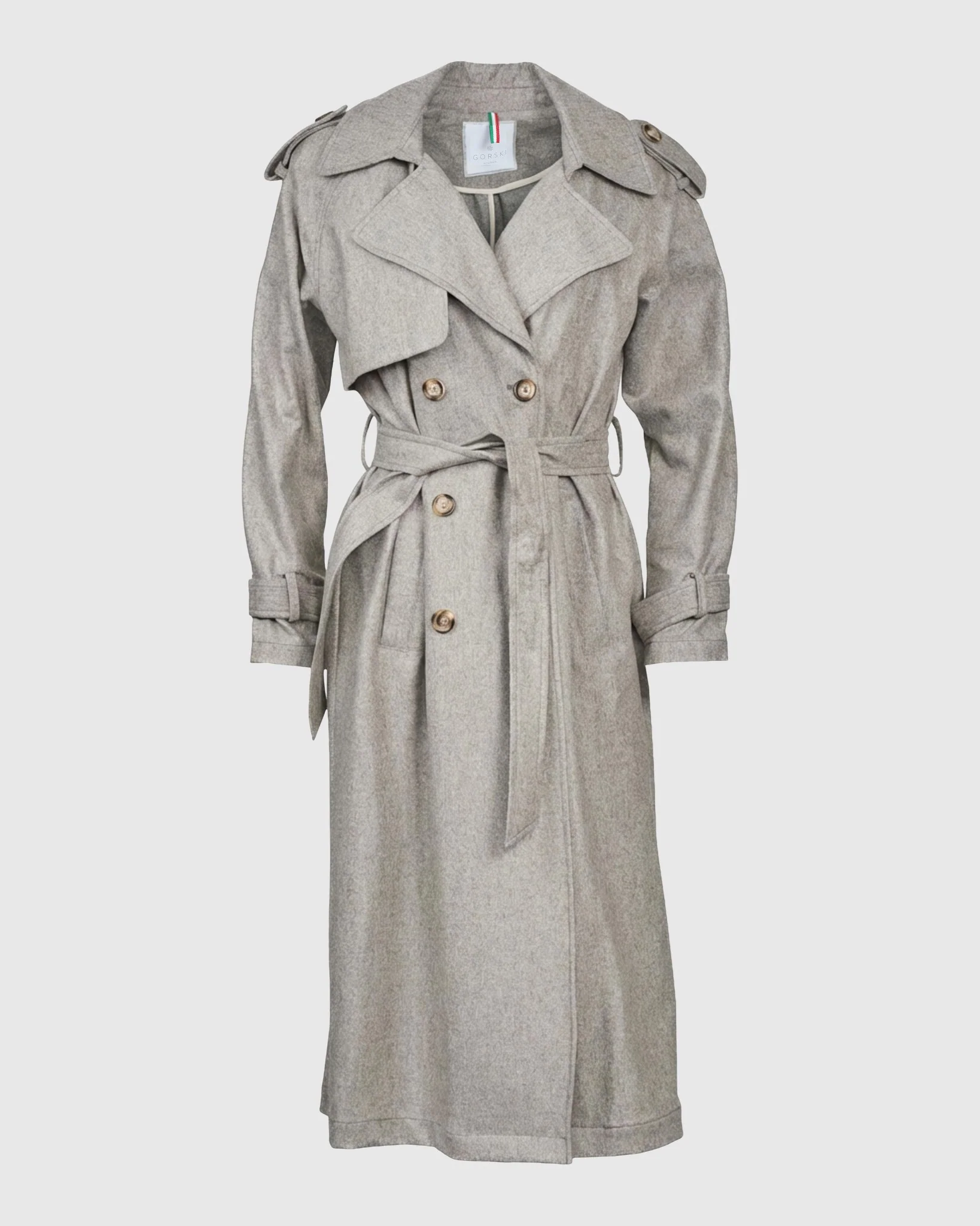 BELTED TRENCH COAT CRAFTED WITH VITALE BARBERIS WOOL - Image 18