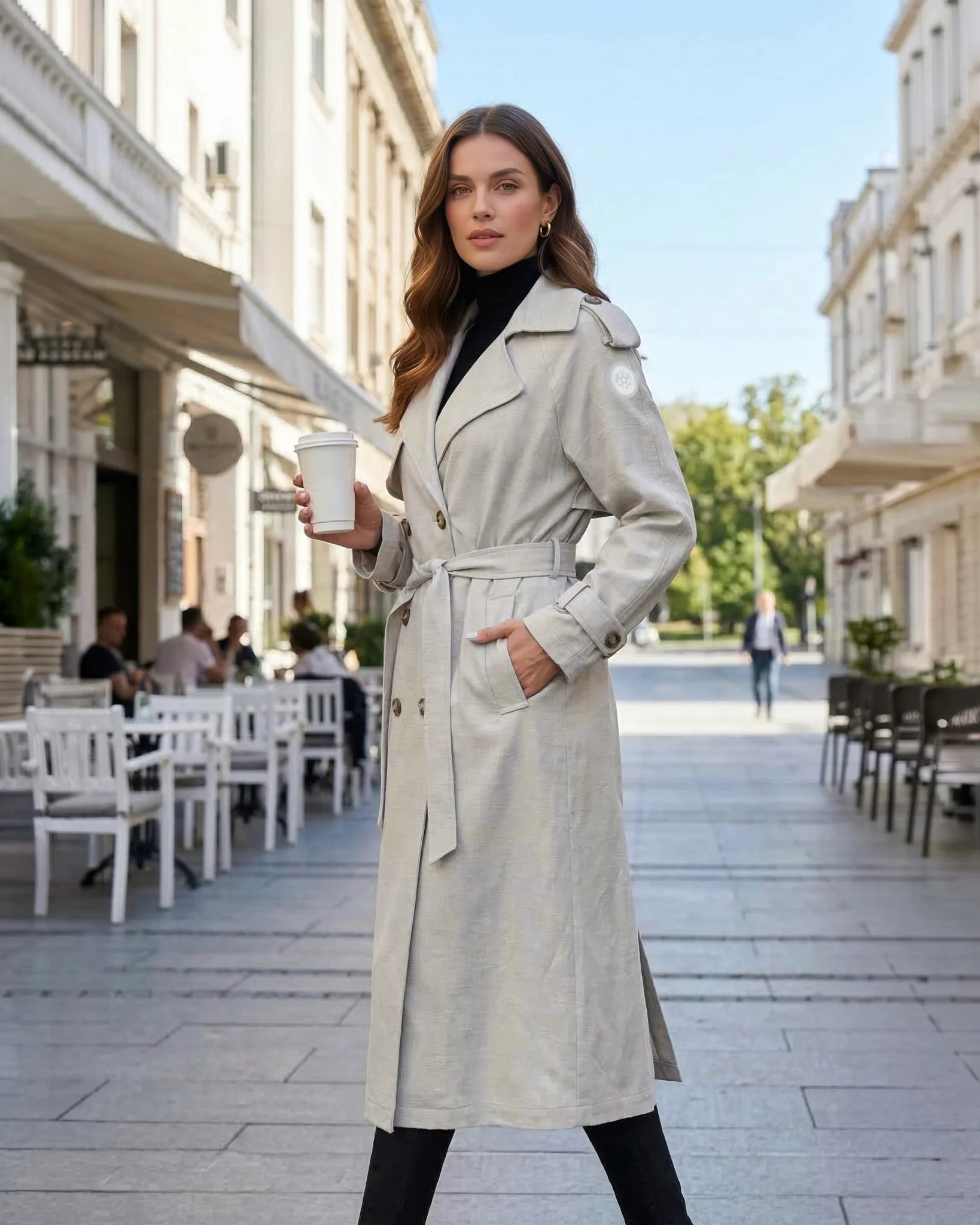 BELTED TRENCH COAT CRAFTED WITH VITALE BARBERIS WOOL - Image 19