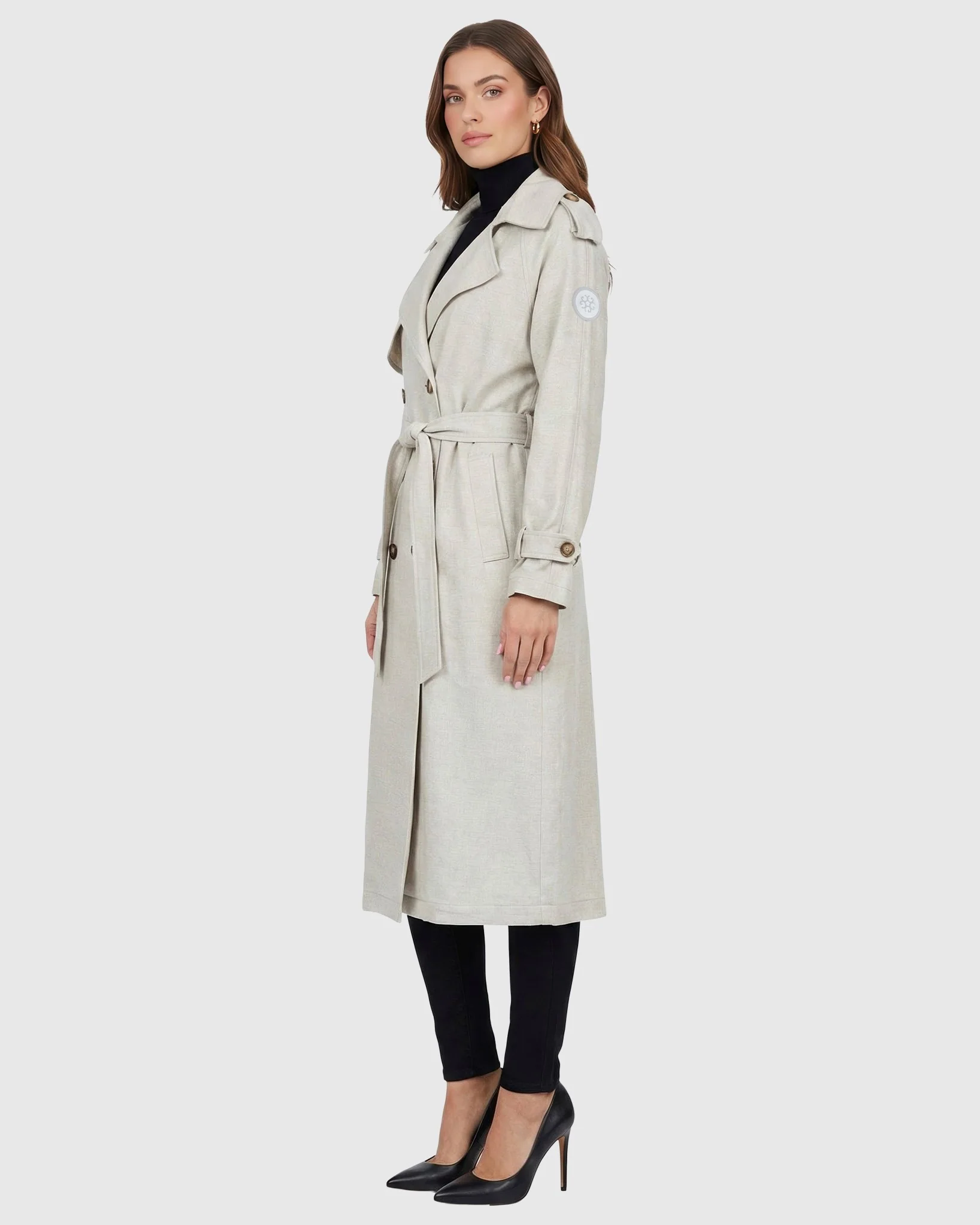 BELTED TRENCH COAT CRAFTED WITH VITALE BARBERIS WOOL - Image 9