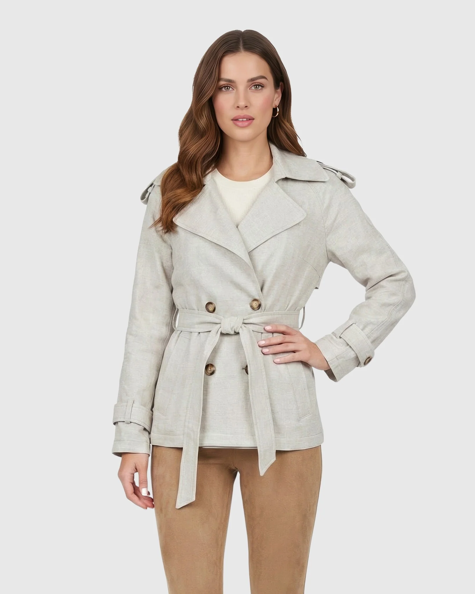 BELTED TRENCH JACKET CRAFTED WITH VITALE BARBERIS WOOL - Image 10