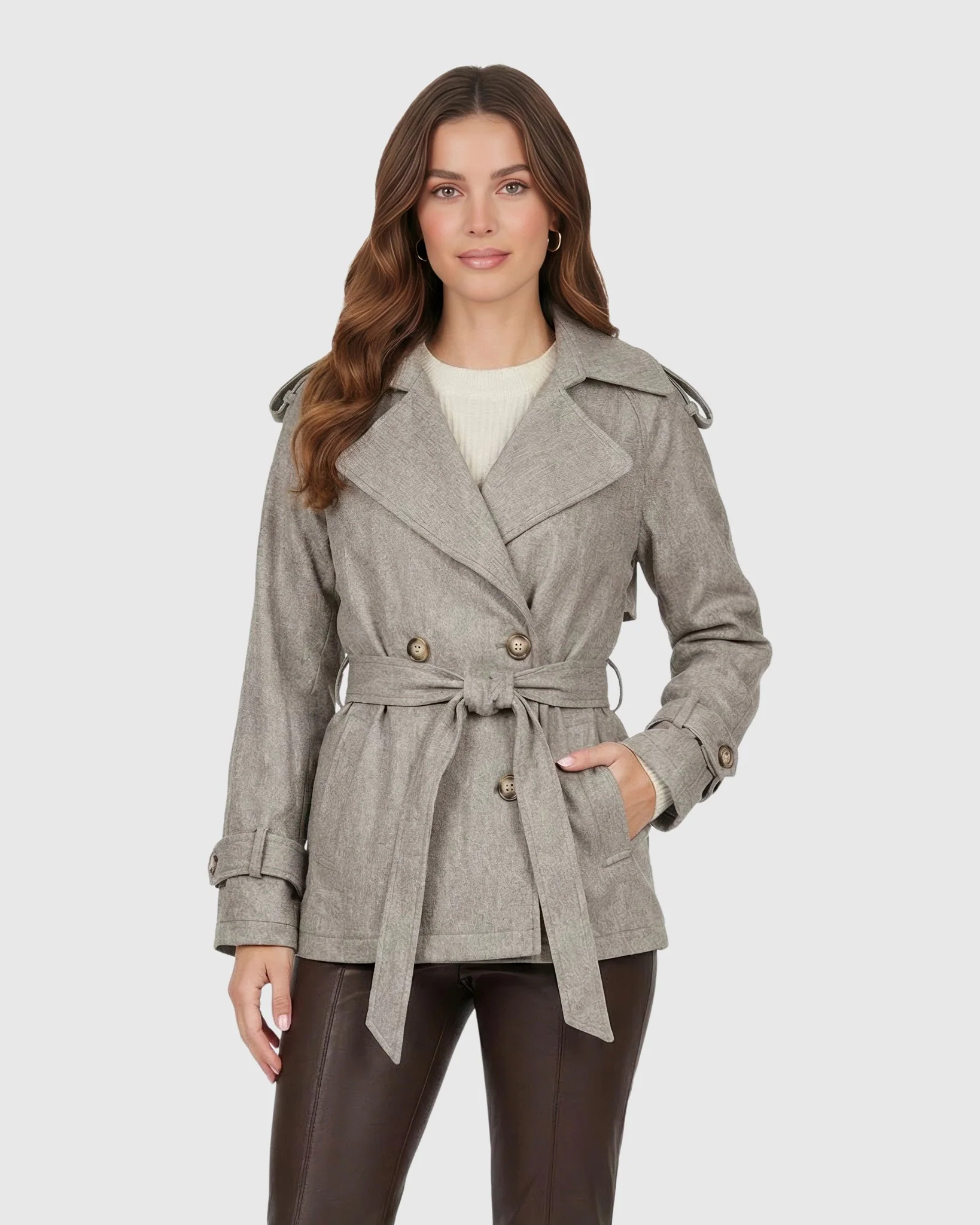 BELTED TRENCH JACKET CRAFTED WITH VITALE BARBERIS WOOL - Image 12