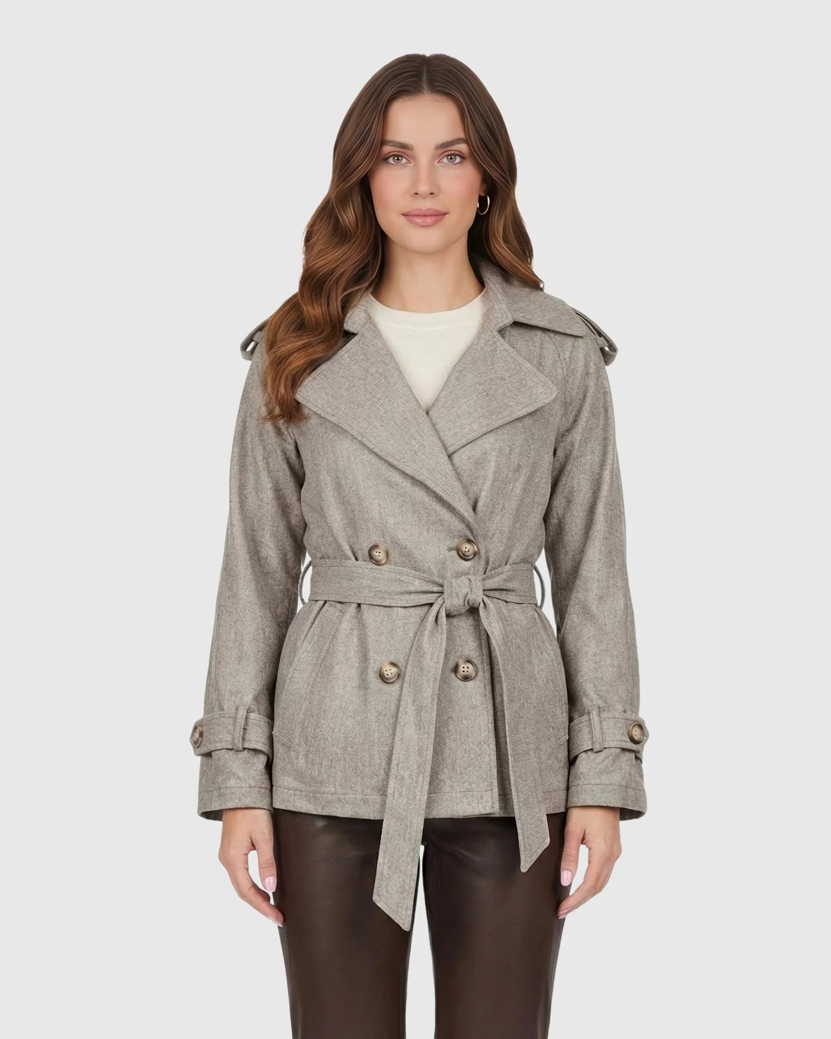 BELTED TRENCH JACKET CRAFTED WITH VITALE BARBERIS WOOL - Image 13