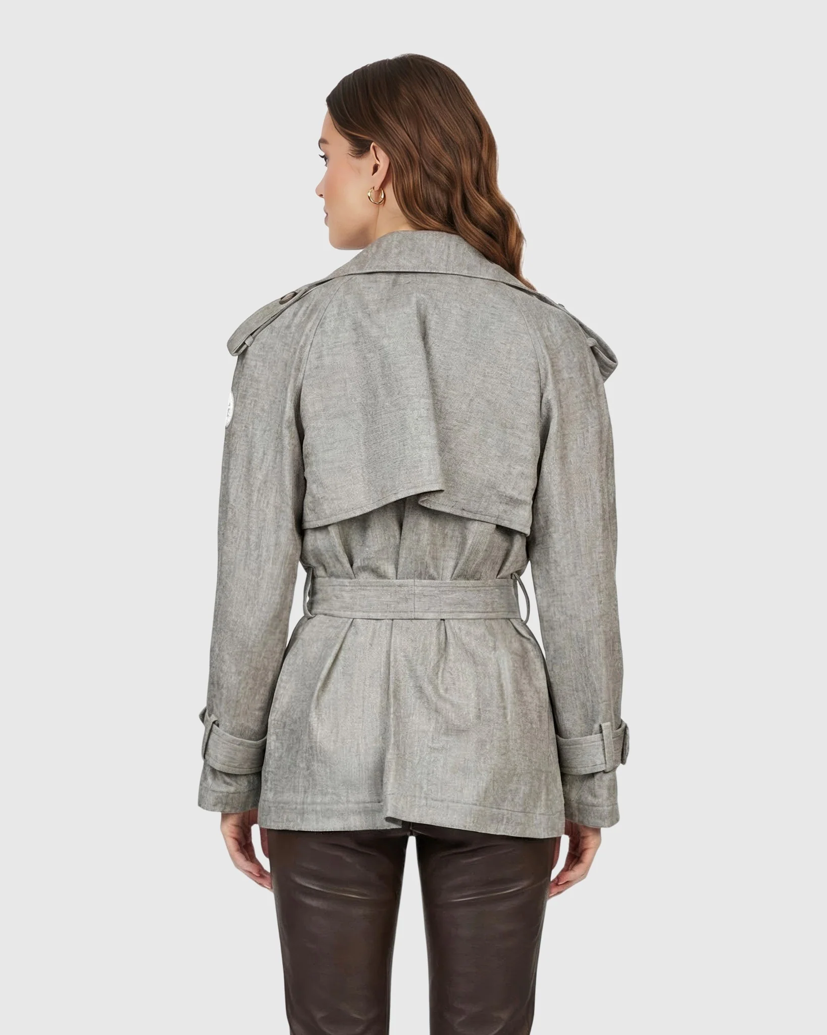 BELTED TRENCH JACKET CRAFTED WITH VITALE BARBERIS WOOL - Image 15