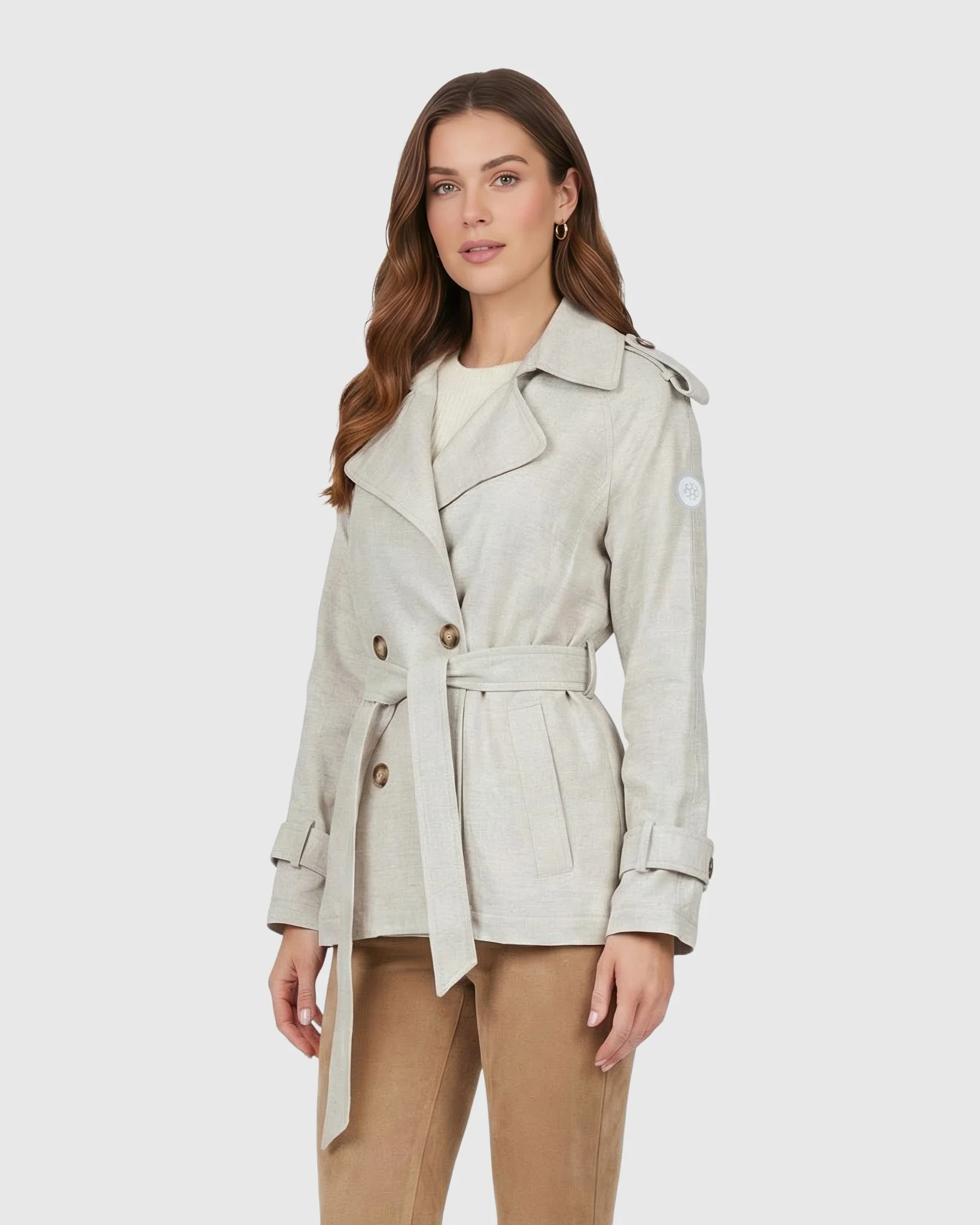 BELTED TRENCH JACKET CRAFTED WITH VITALE BARBERIS WOOL - Image 8