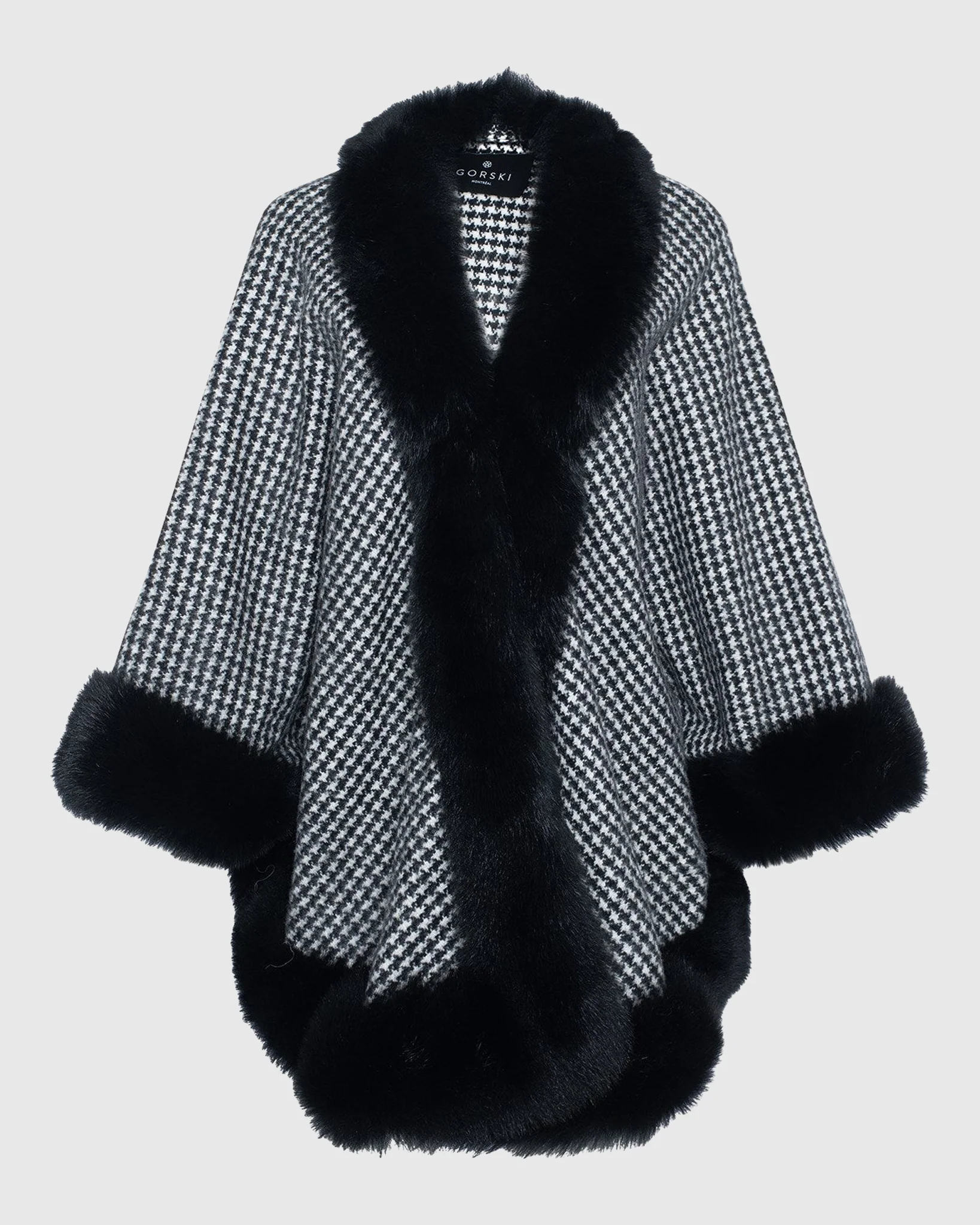 SELECT CASHMERE CAPELET WITH TOSCANA SHEARLING LAMB TRIM - Image 50