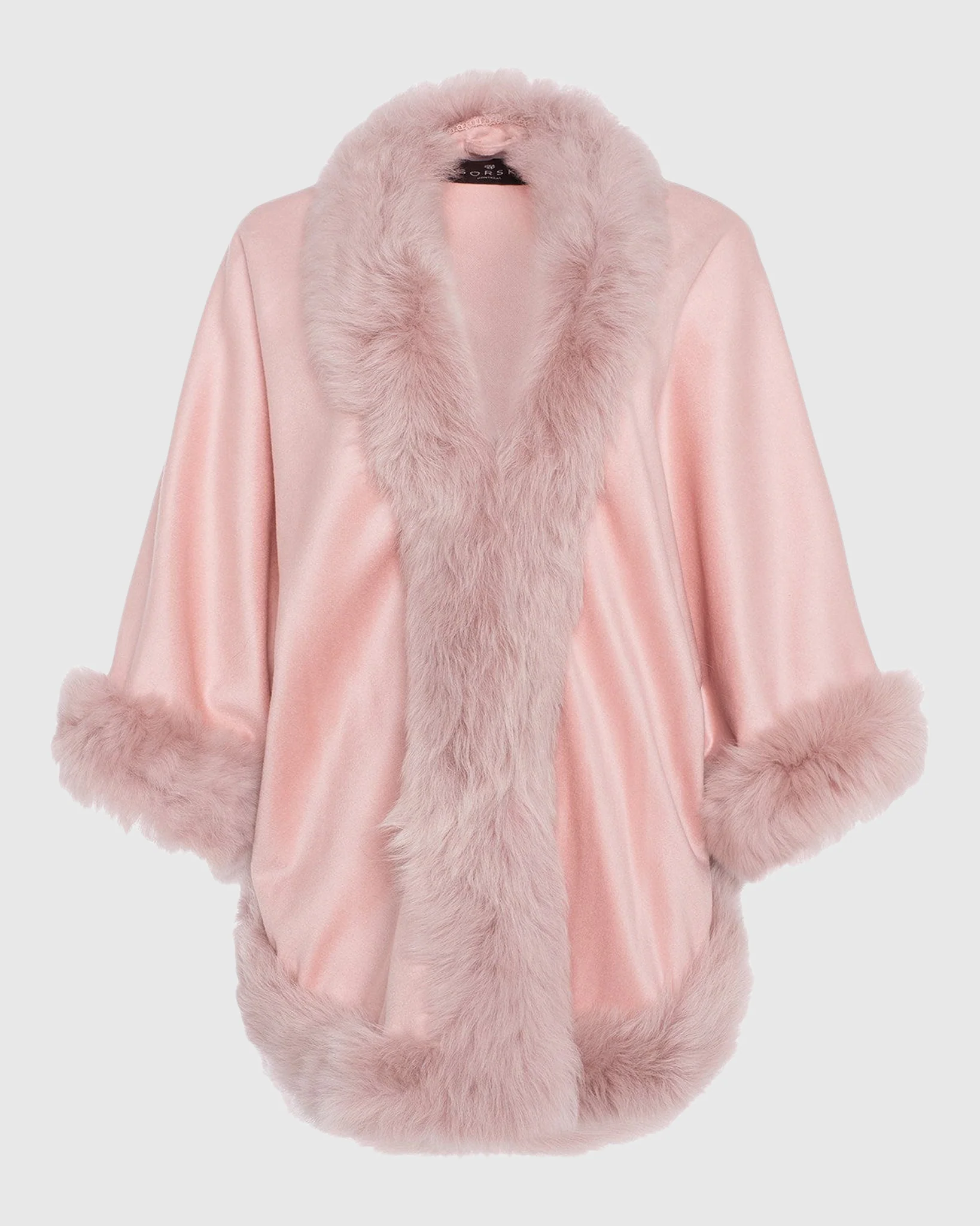 SELECT CASHMERE CAPELET WITH TOSCANA SHEARLING LAMB TRIM - Image 51