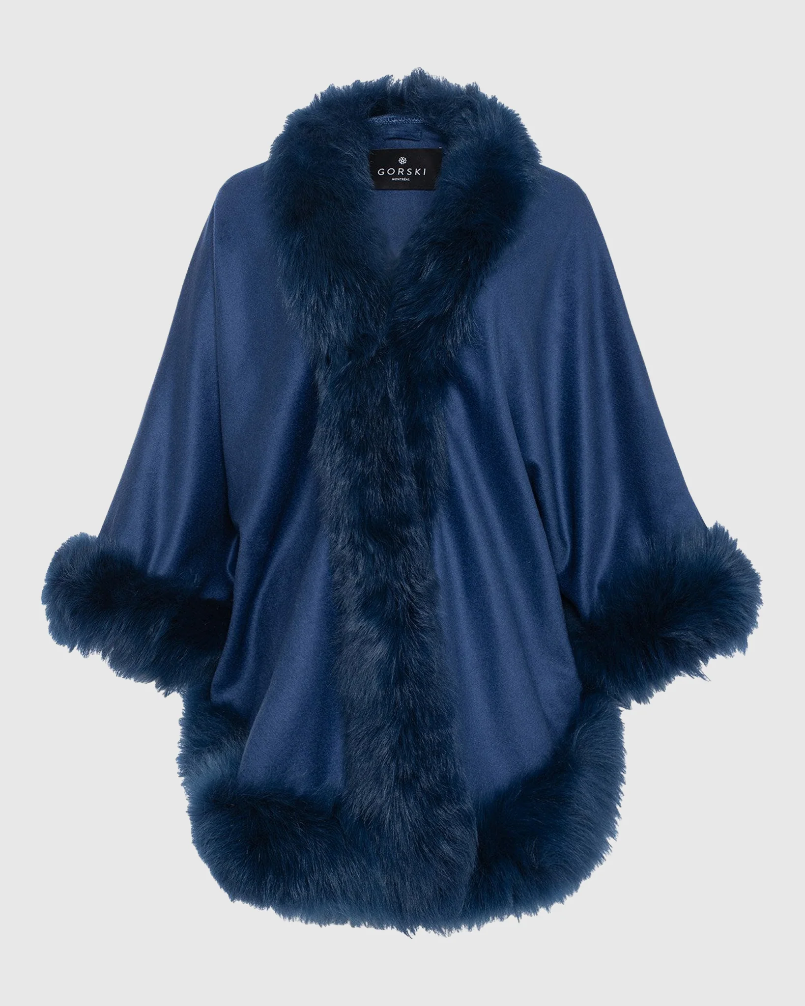 SELECT CASHMERE CAPELET WITH TOSCANA SHEARLING LAMB TRIM - Image 53