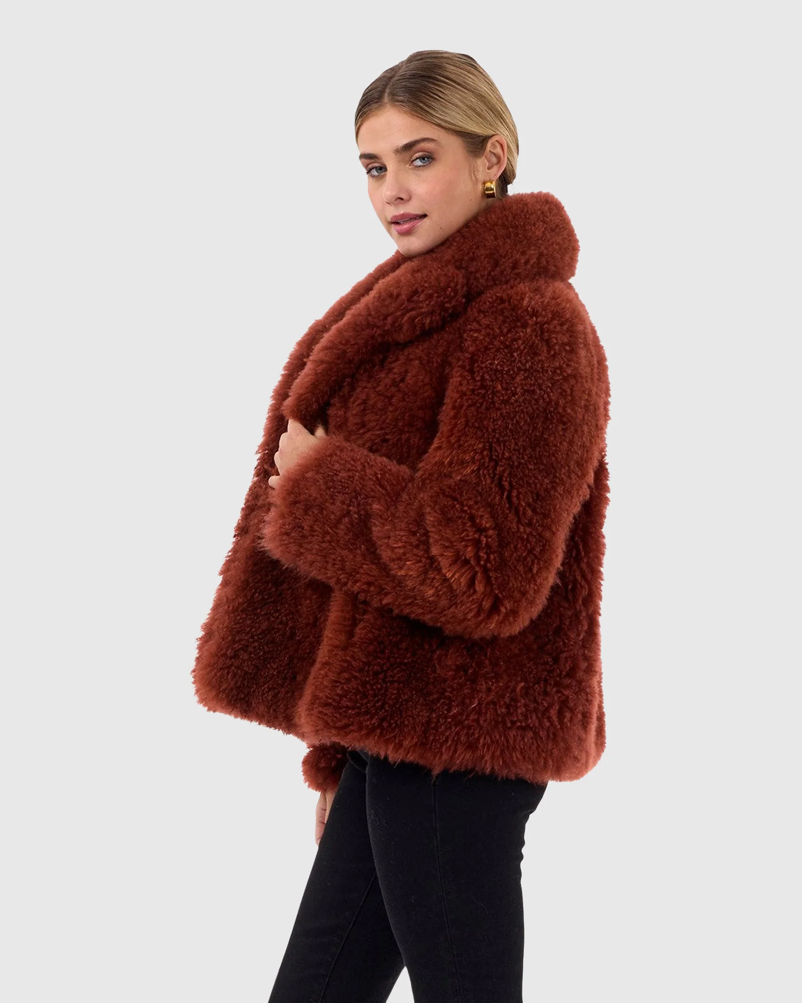 CASHMERE GOAT JACKET, BELT - Image 3