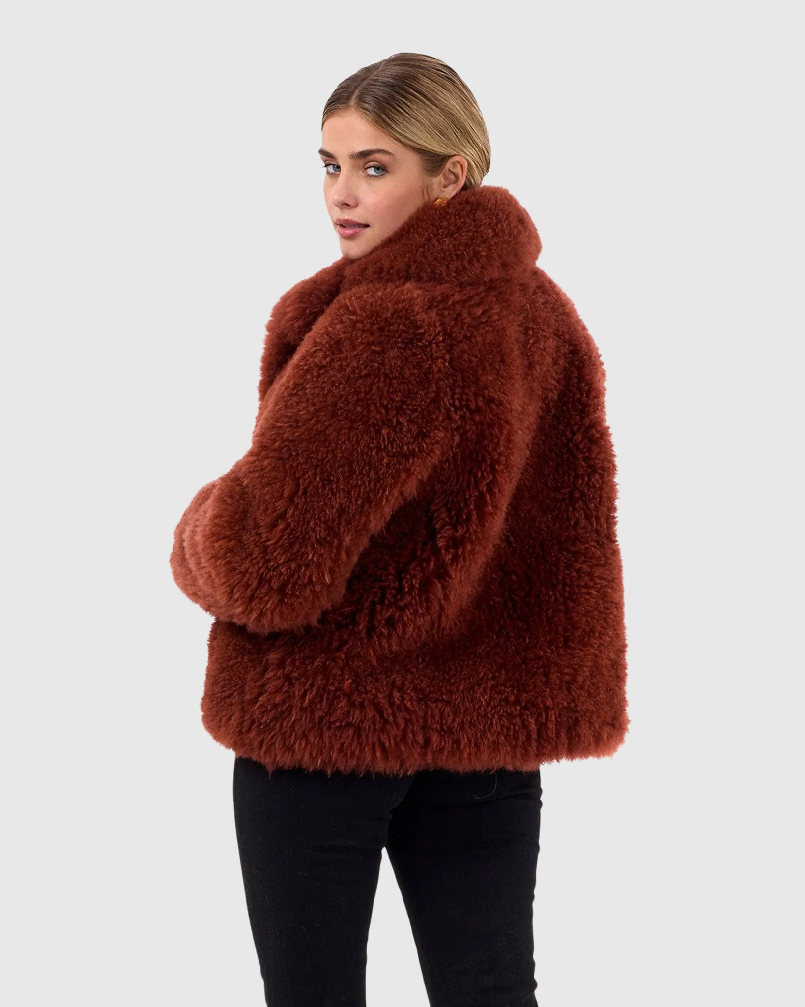 CASHMERE GOAT JACKET, BELT - Image 4