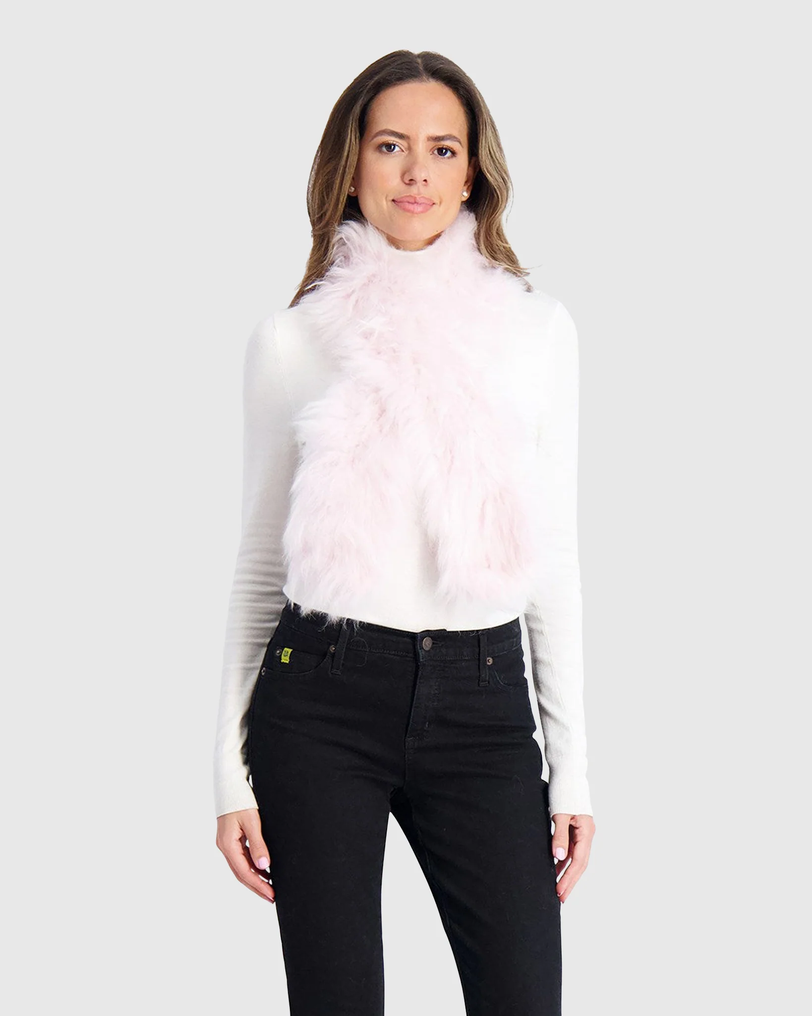 CASHMERE GOAT KNIT PULL-THROUGH SCARF - Image 6
